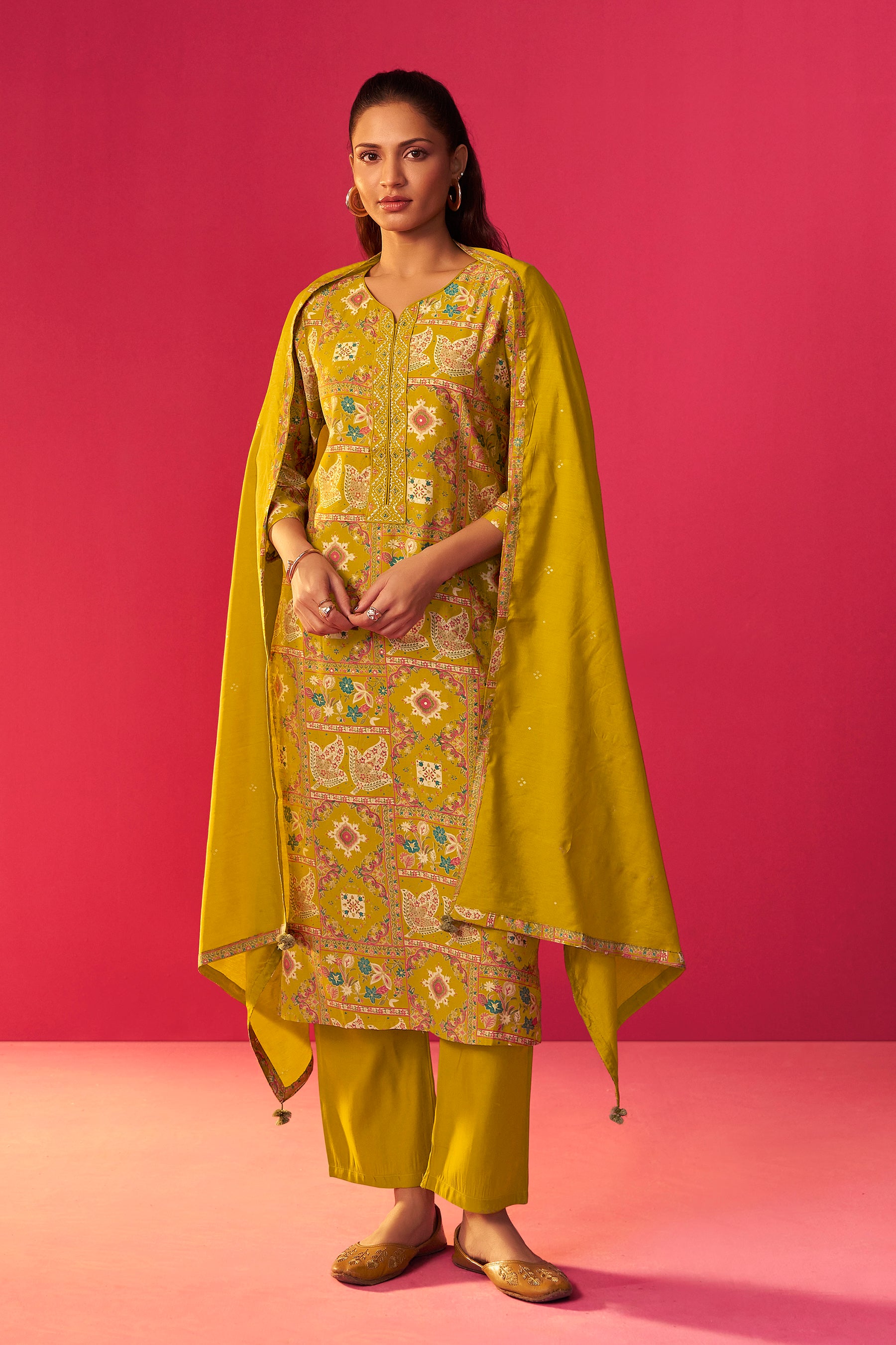Viscose Kurta Set with Digital Print