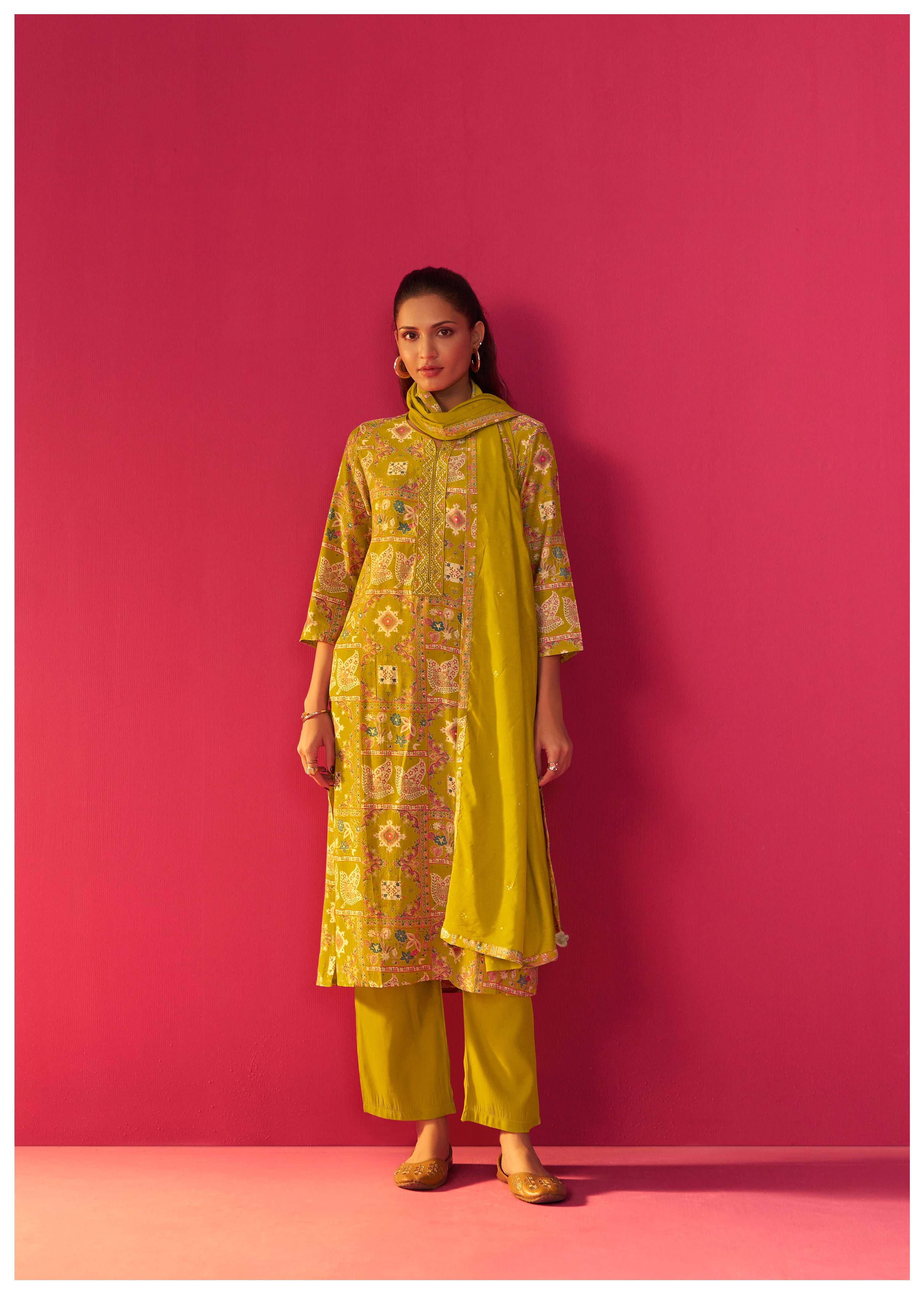 Viscose Digital Print Kurta Set
