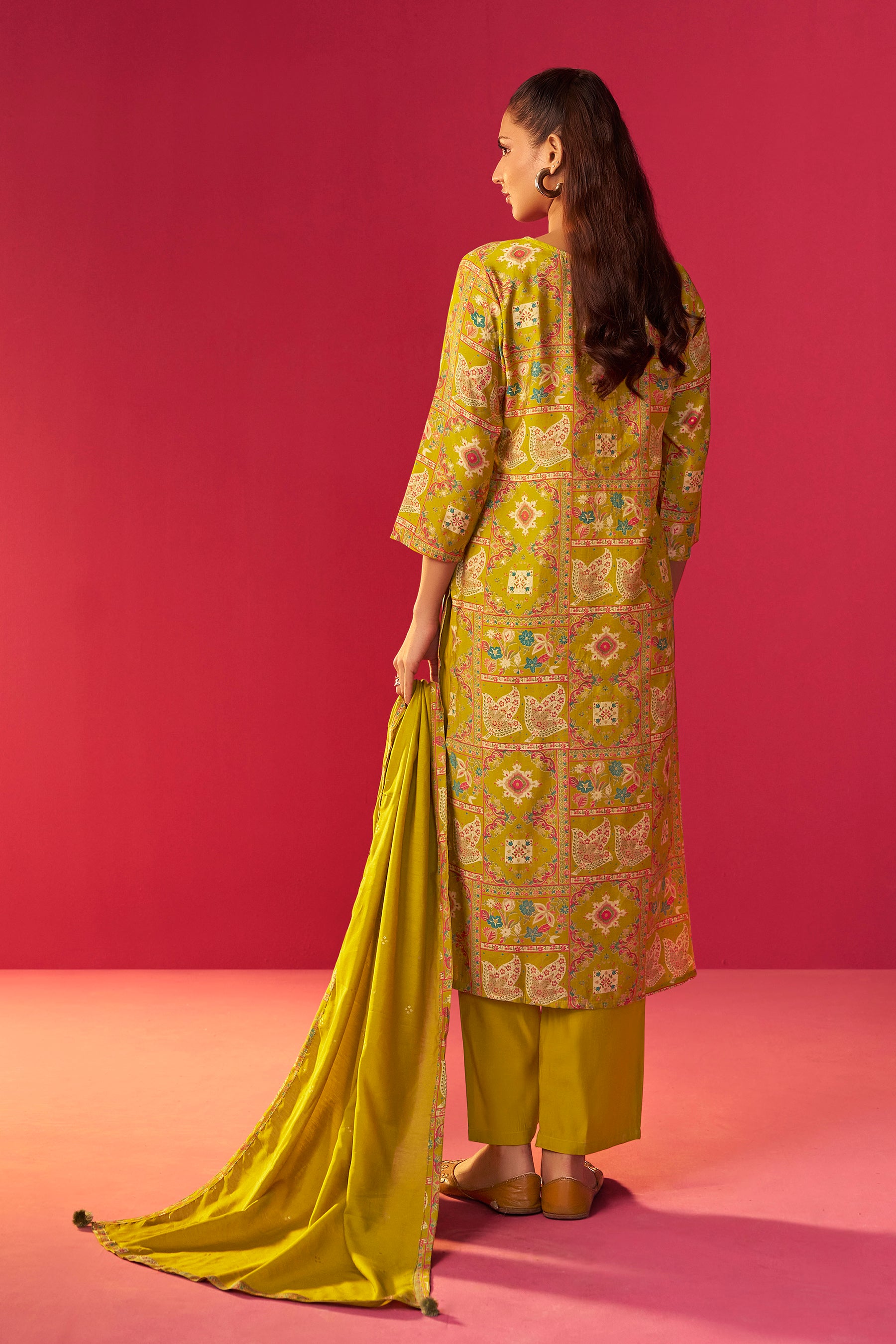 Viscose Kurta Set with Digital Print
