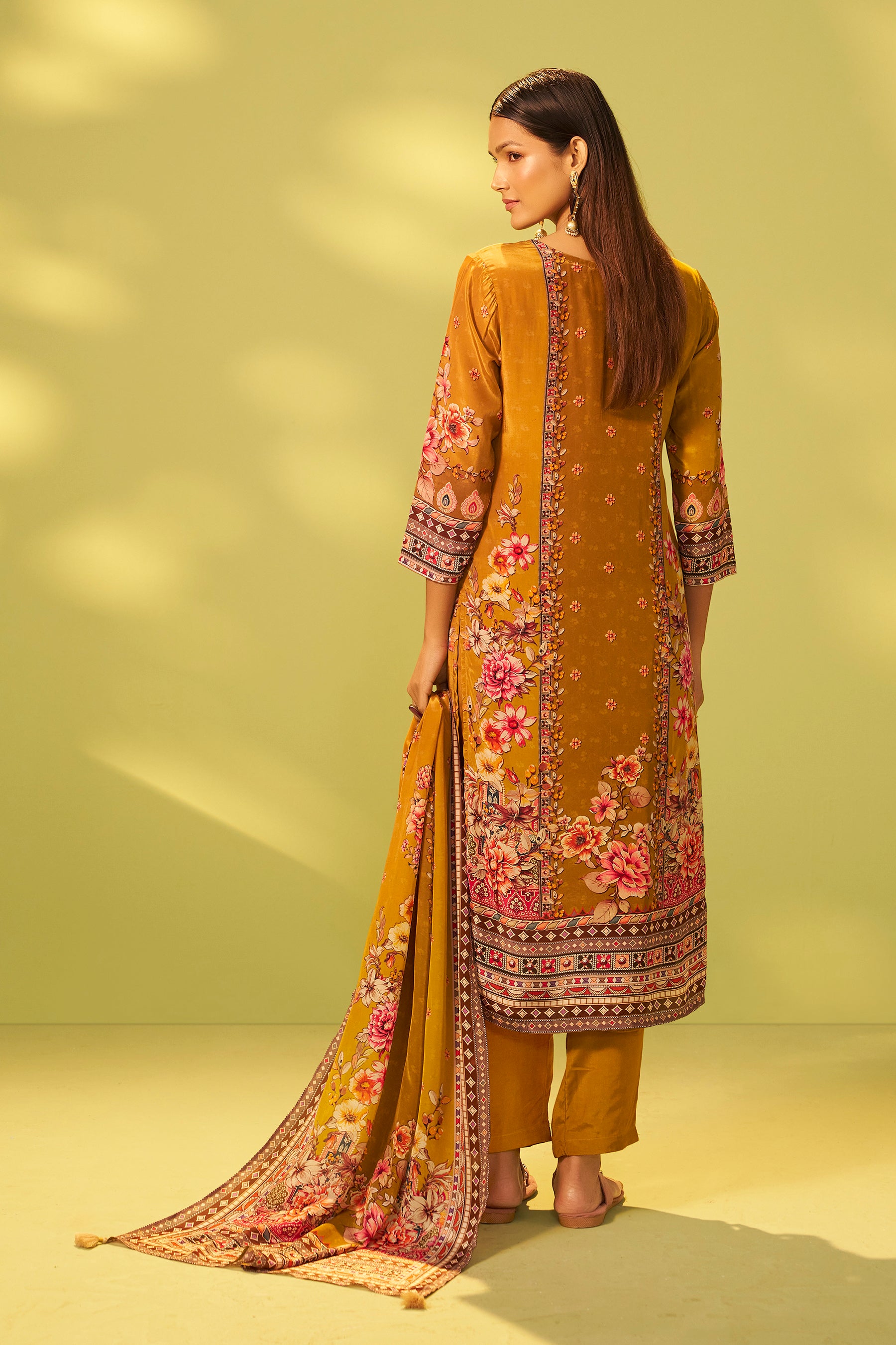 Crepe Silk Kurta Set