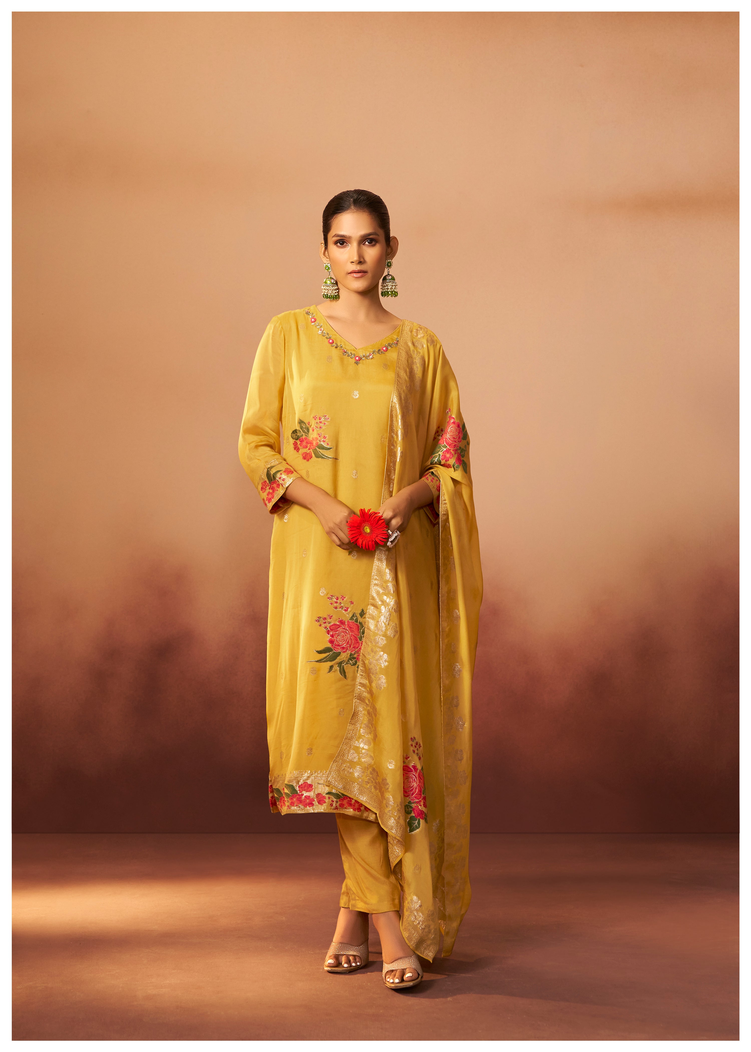 Organza kurta set