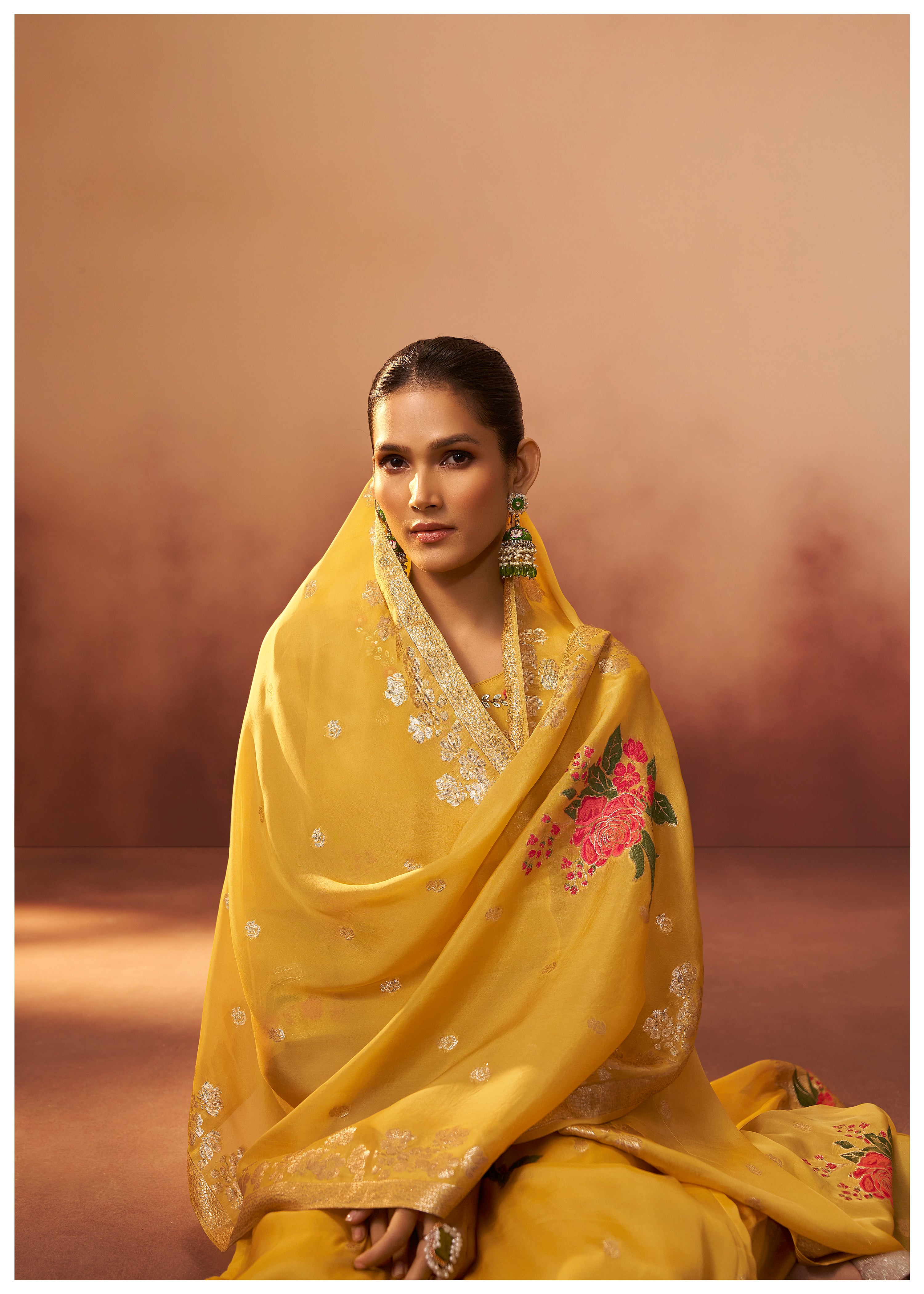 Organza kurta set