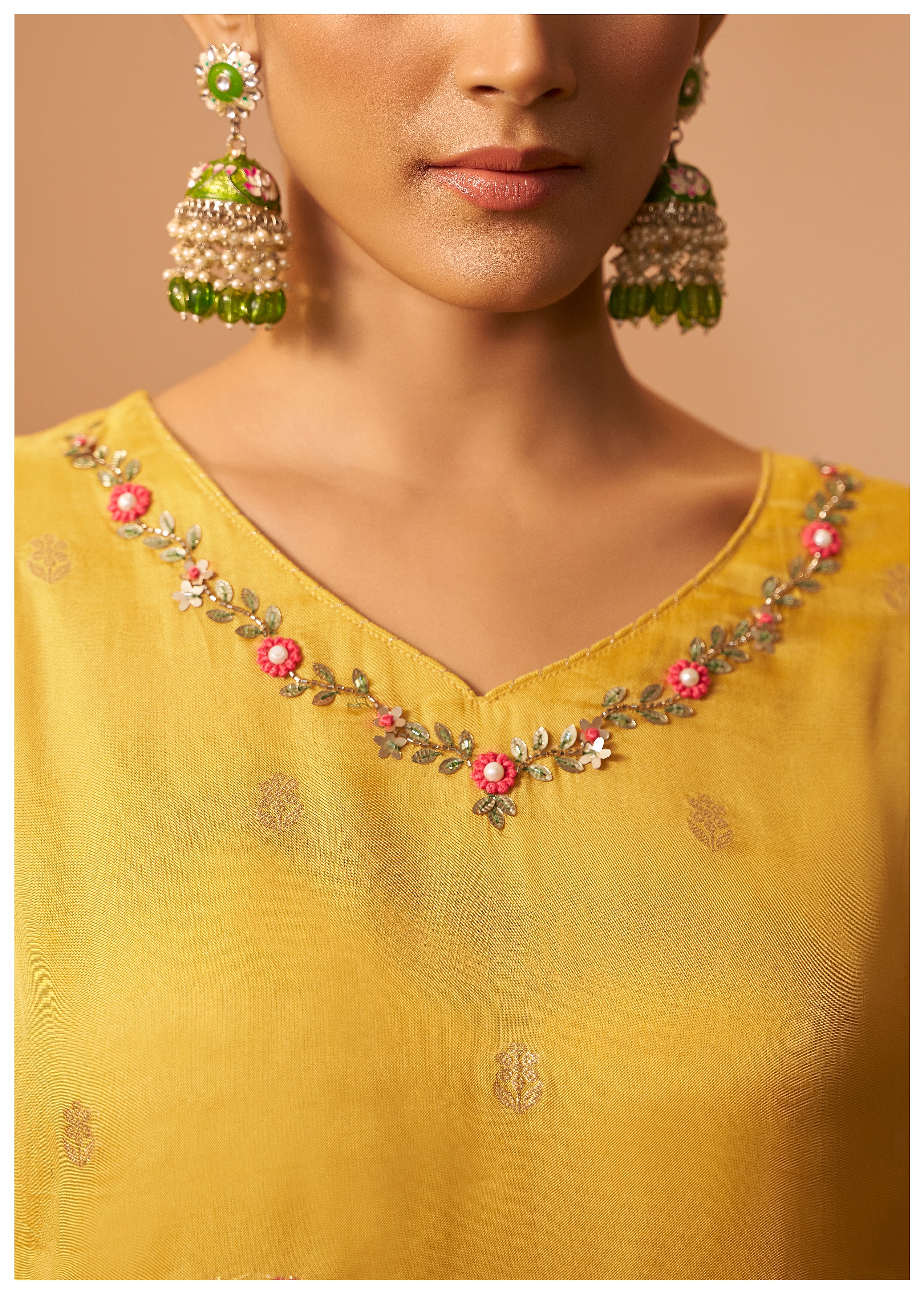 Organza kurta set