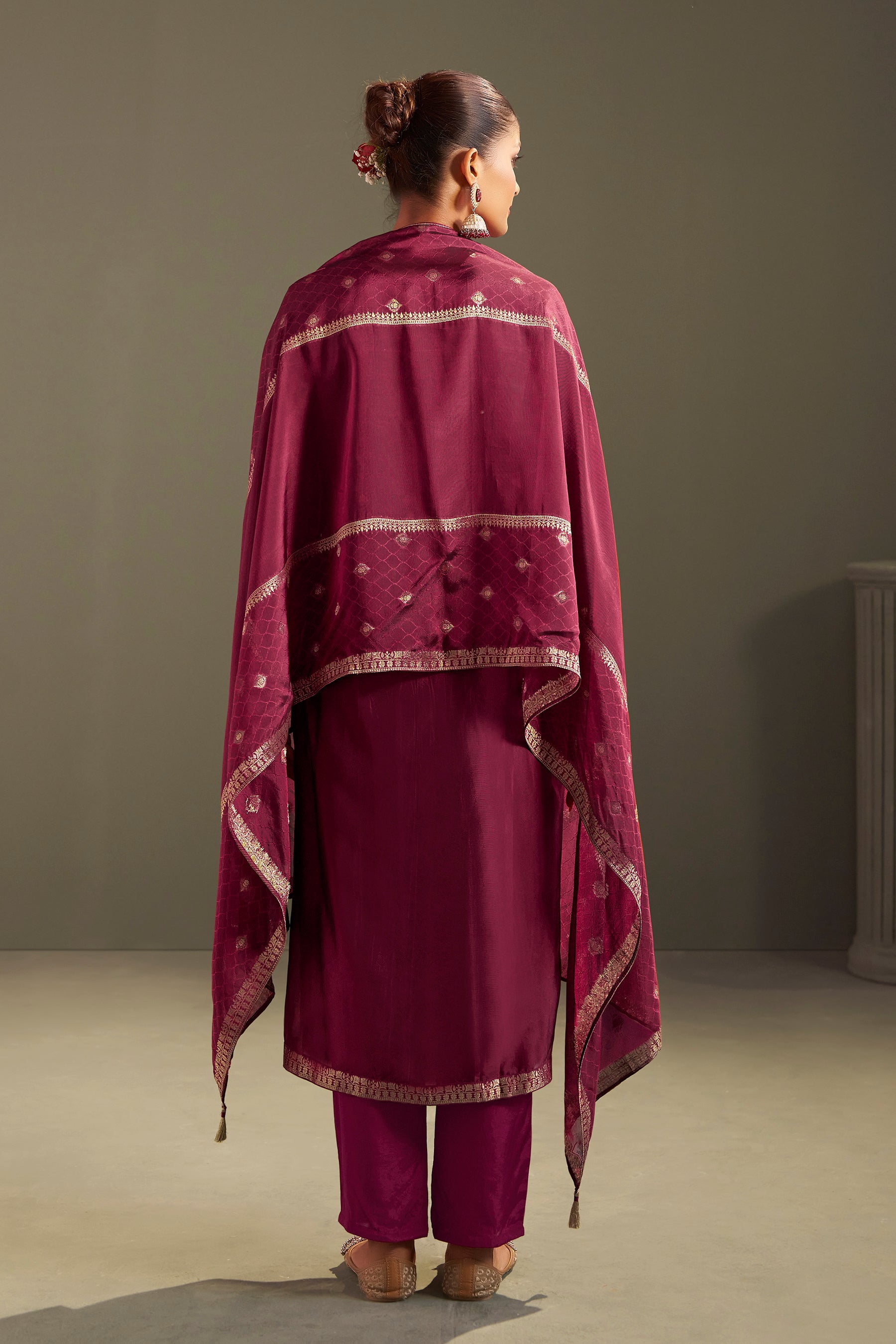 Yarn Dyed Viscose Kurta Set