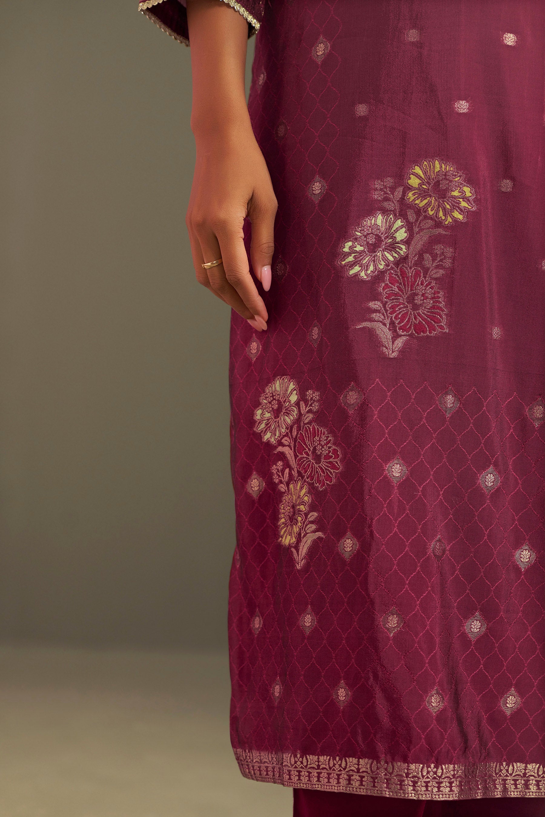 Yarn Dyed Viscose Kurta Set