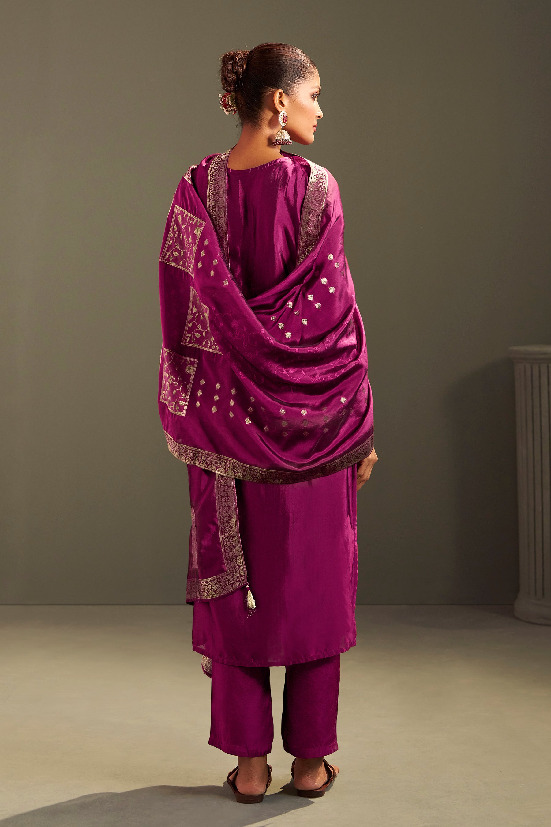 Yarn Dyed Viscose Kurta Set