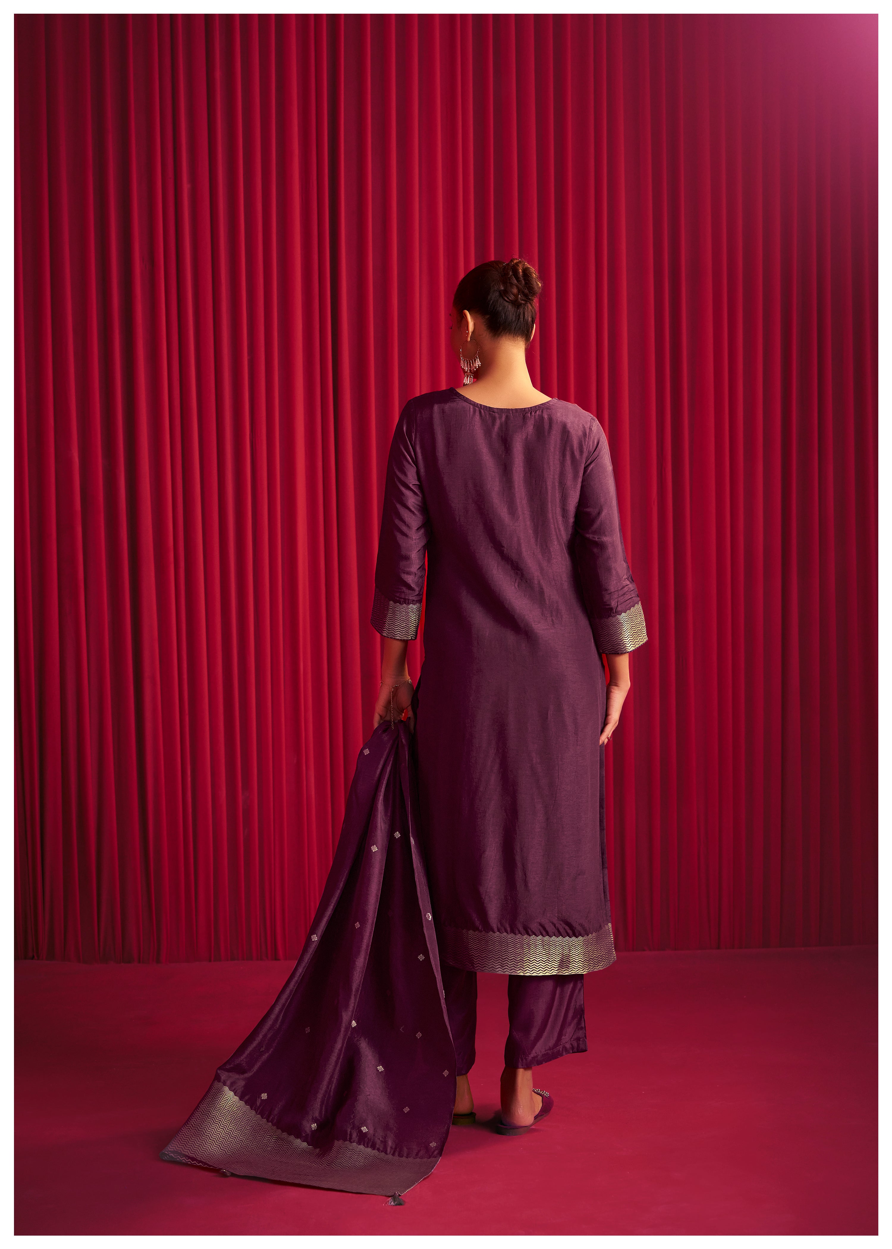 Viscose Silk Jacquard Set