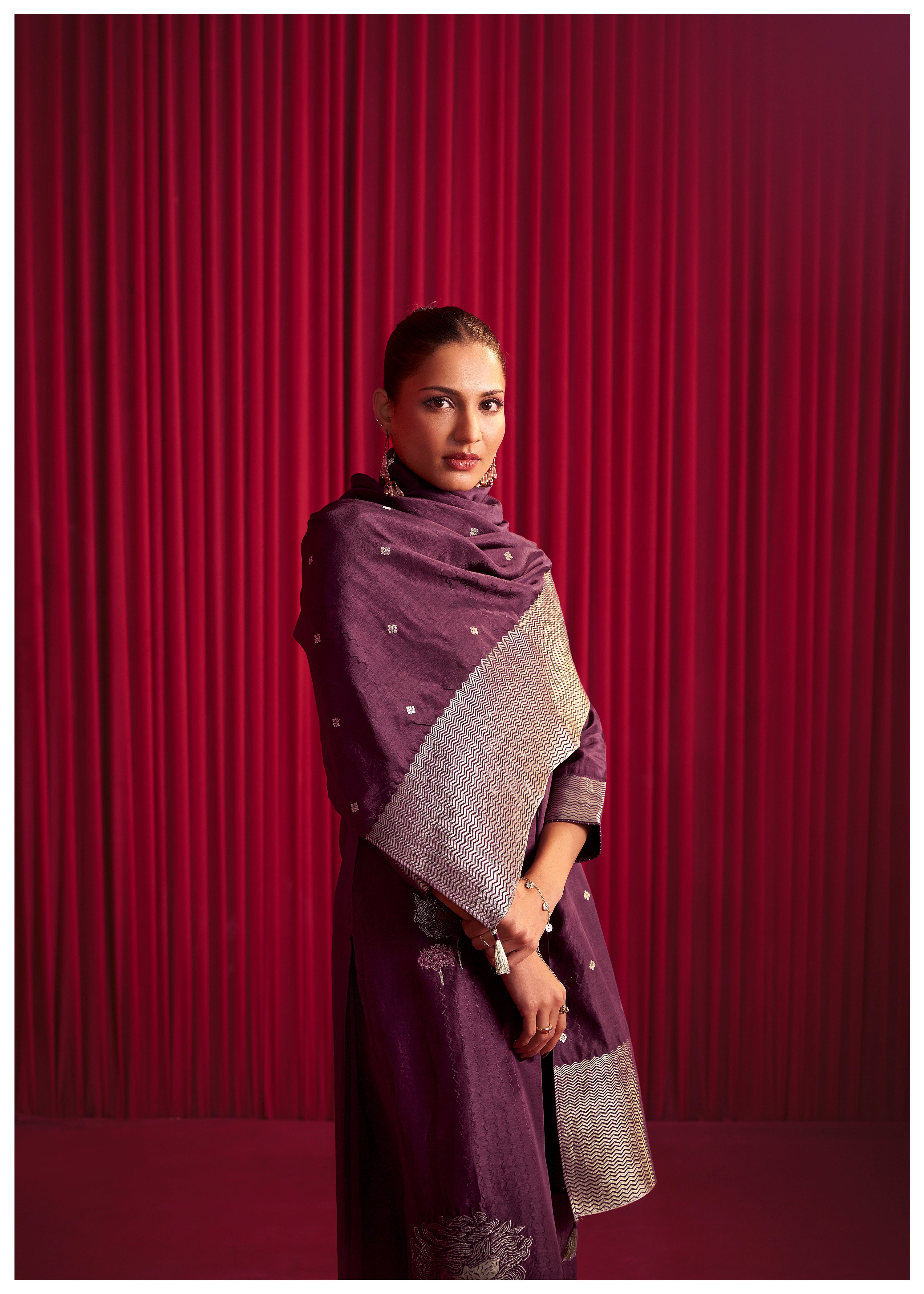 Viscose Silk Jacquard Set