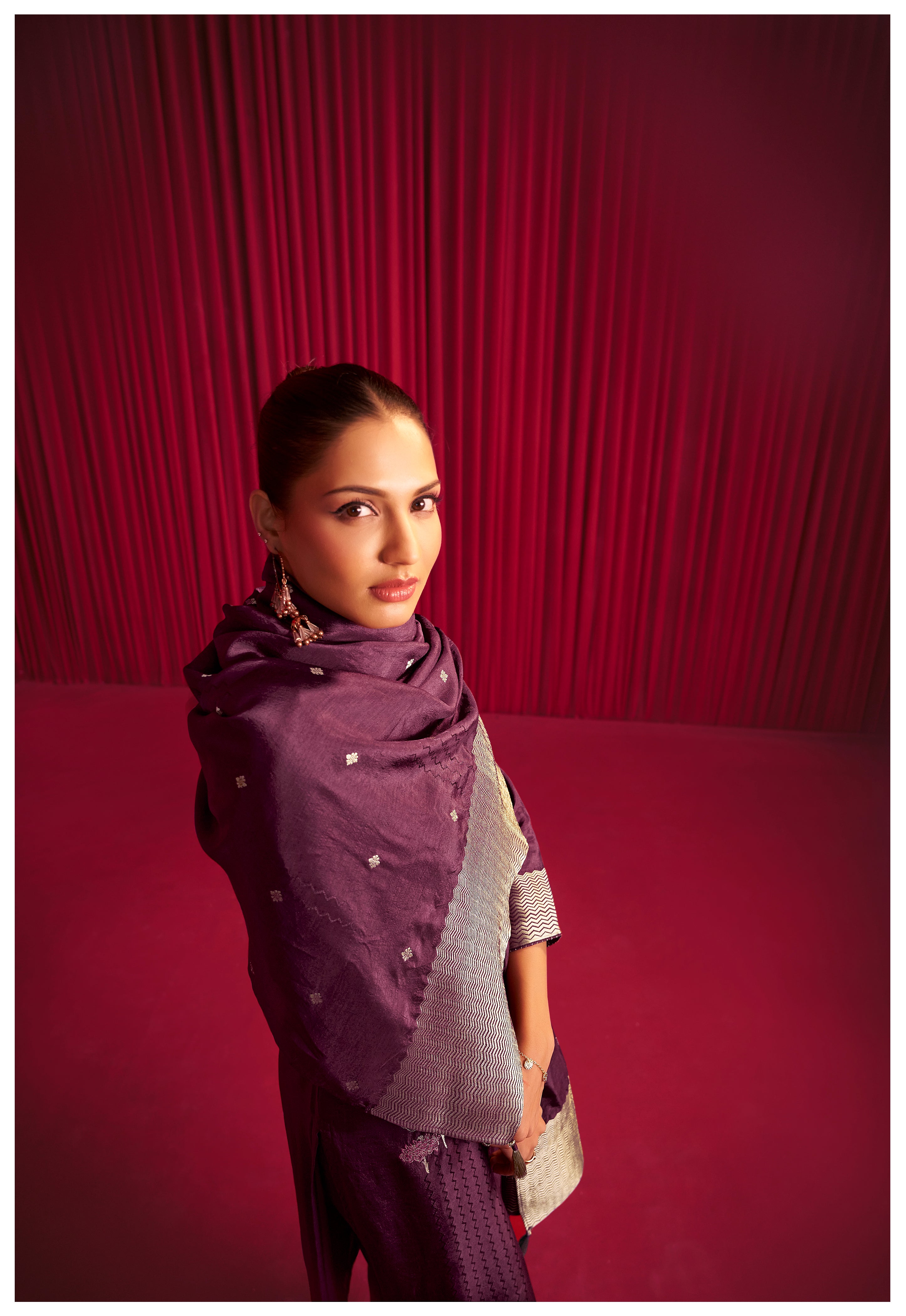 Viscose Silk Jacquard Set