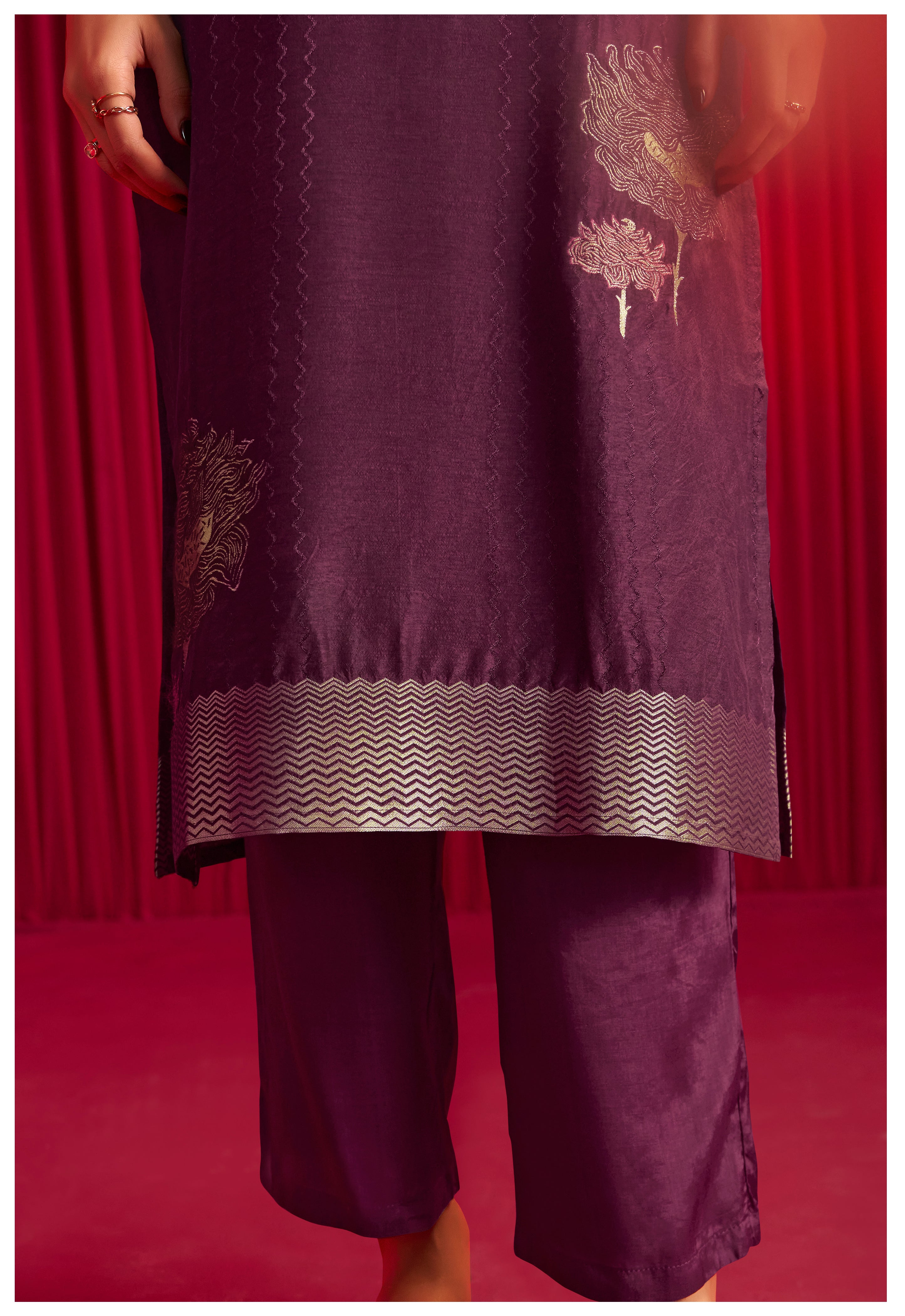 Viscose Silk Jacquard Set