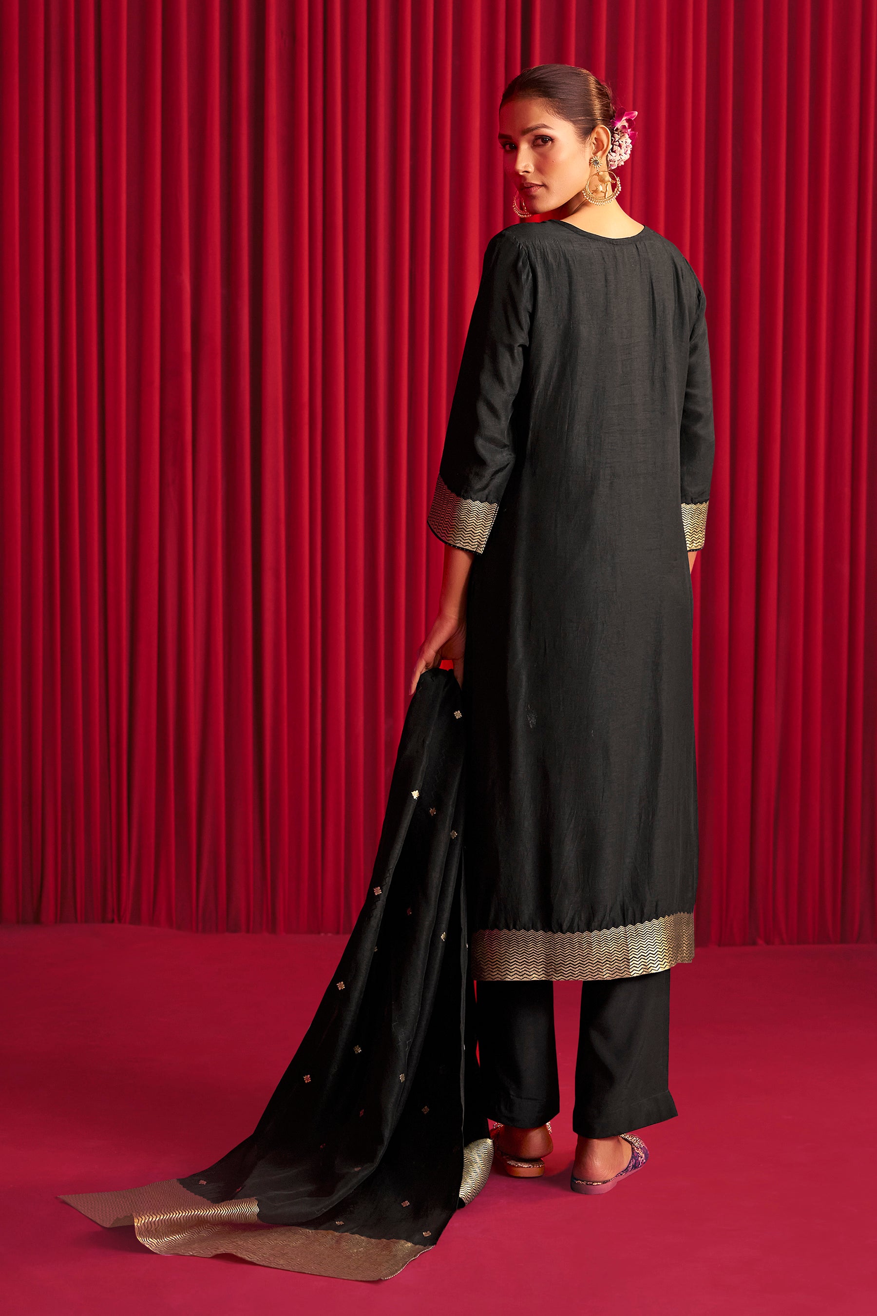 Viscose Silk Jacquard Set