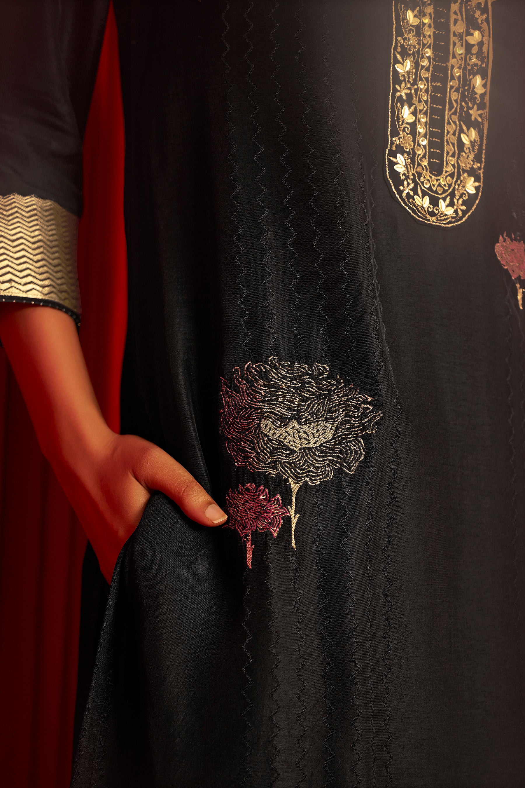 Viscose Silk Jacquard Set