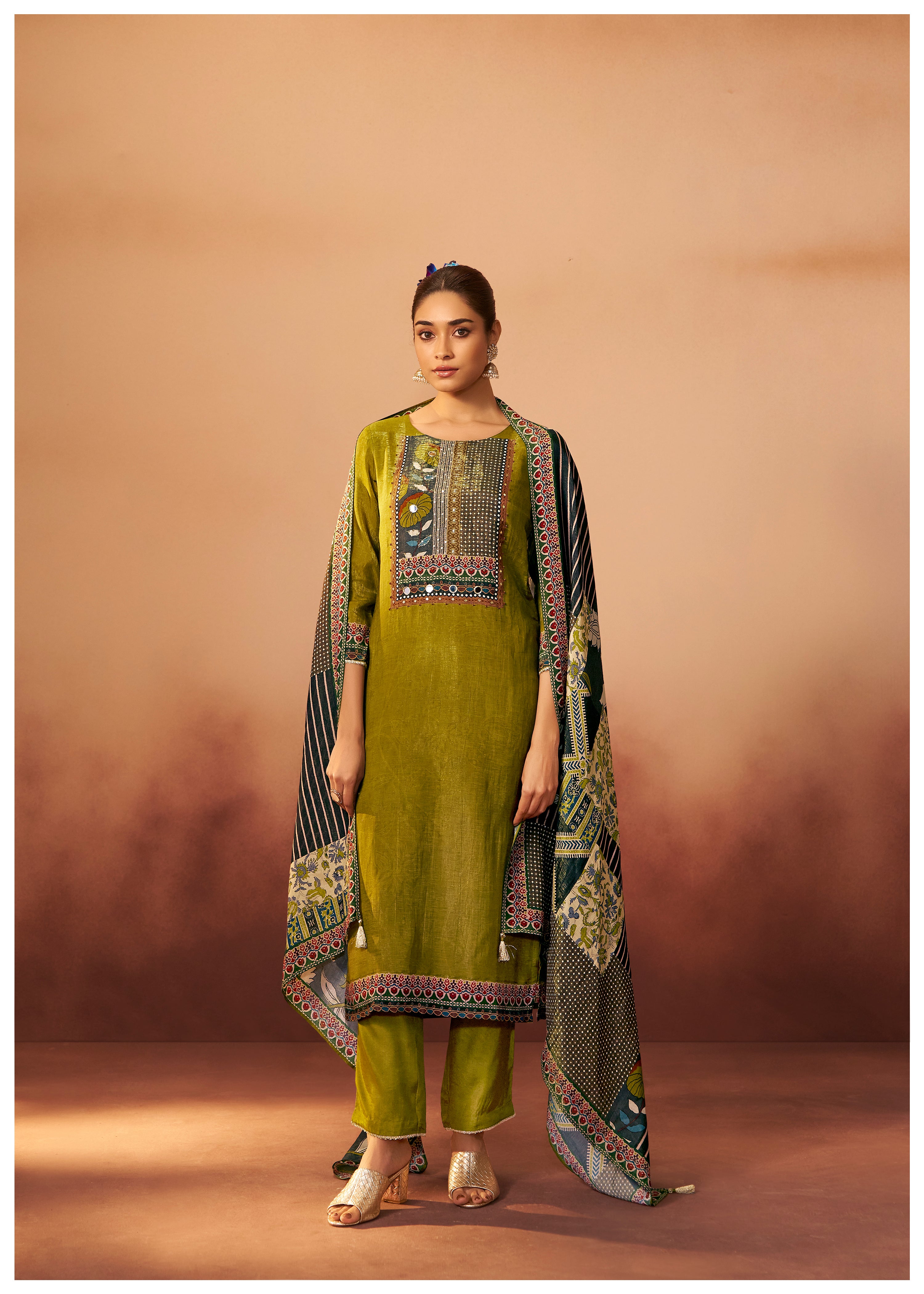 Viscose Digital Print Kurta Set