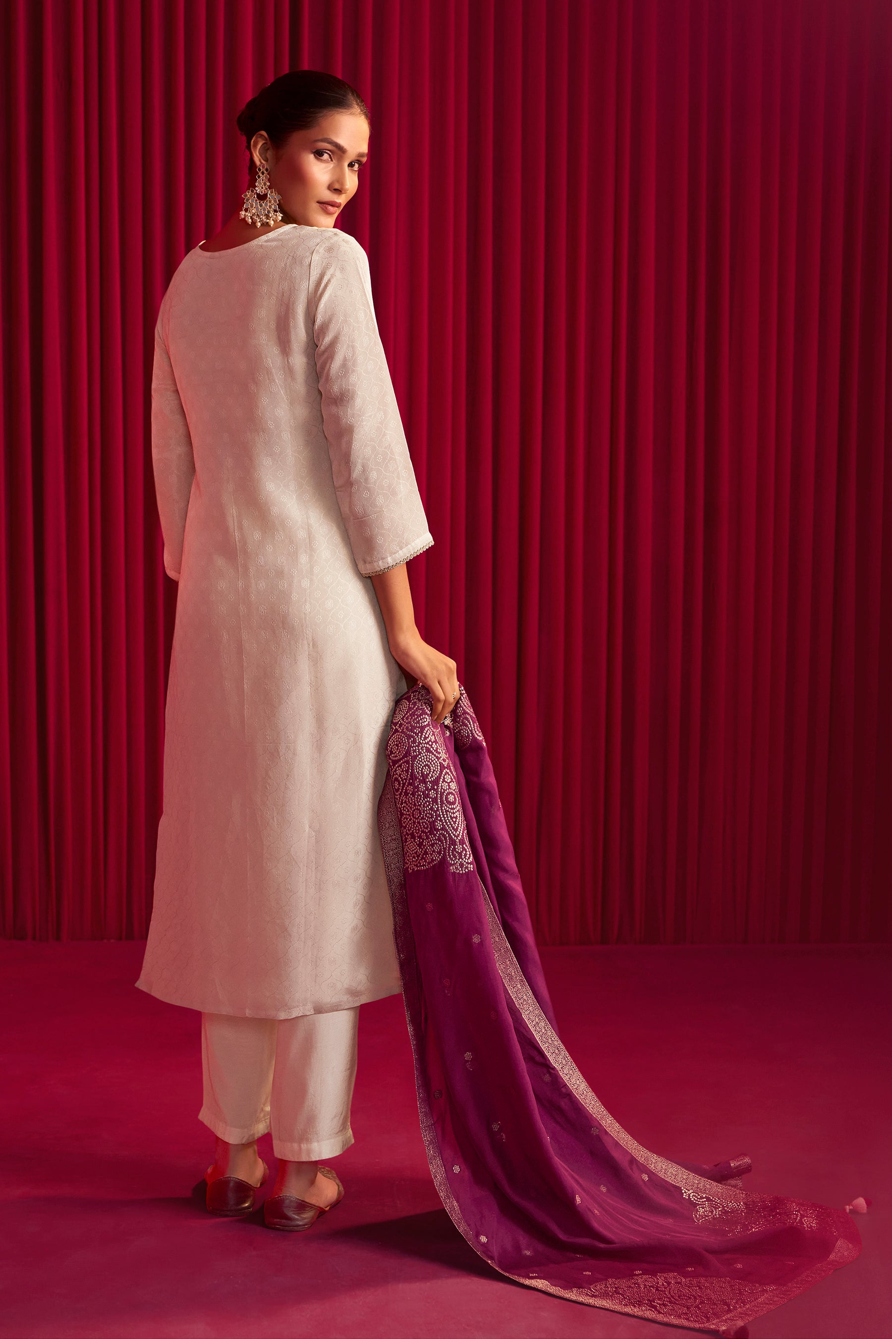 Tissue Organza Kurta Set