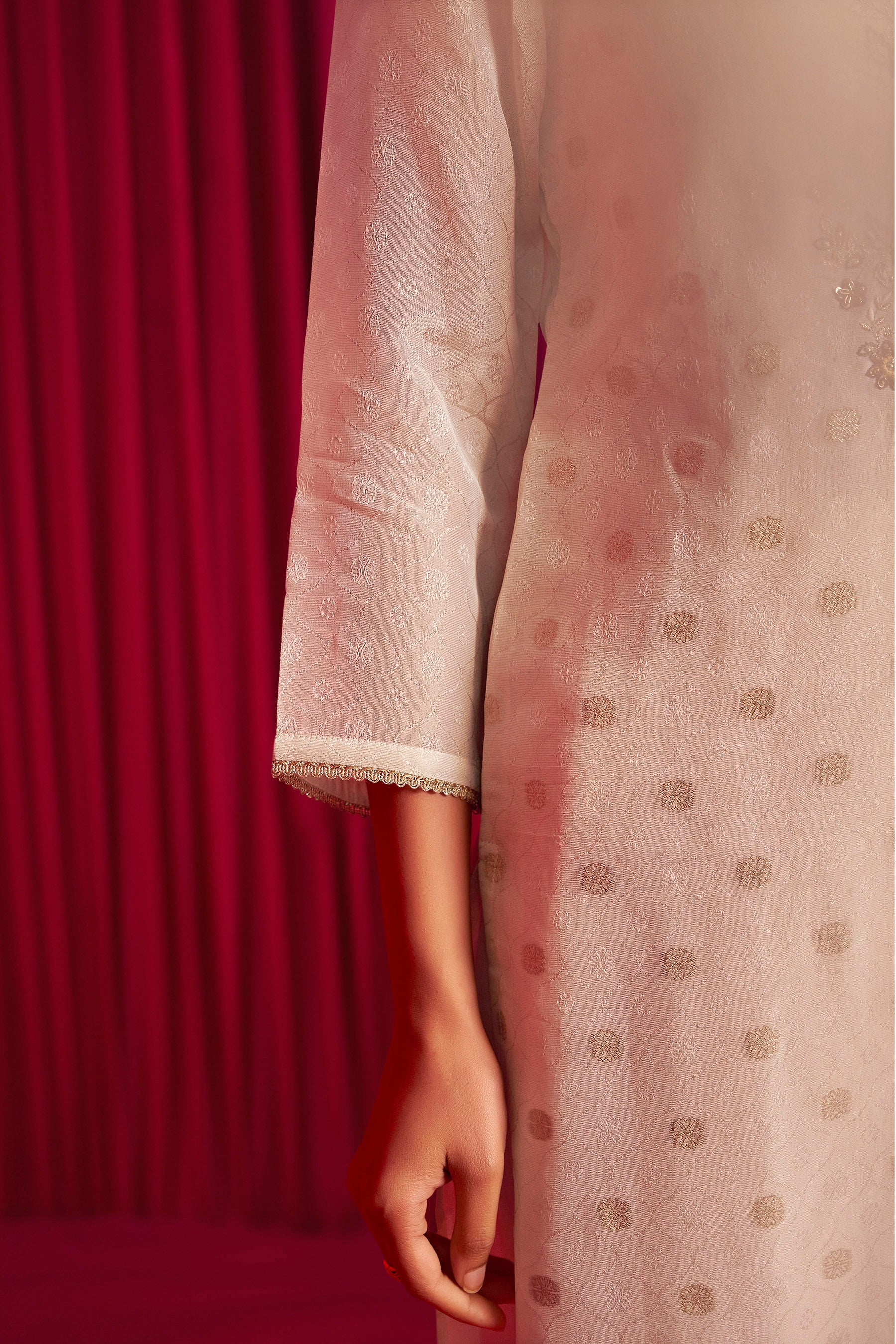 Tissue Organza Kurta Set