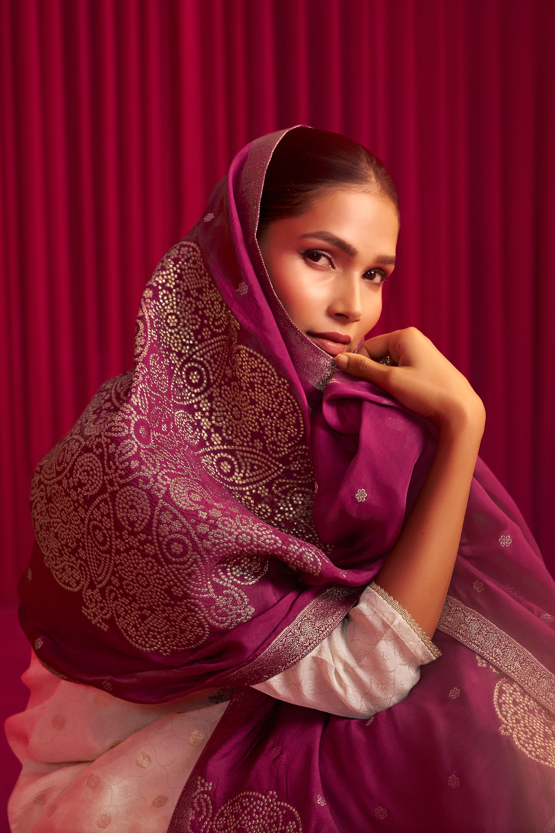 Tissue Organza Kurta Set