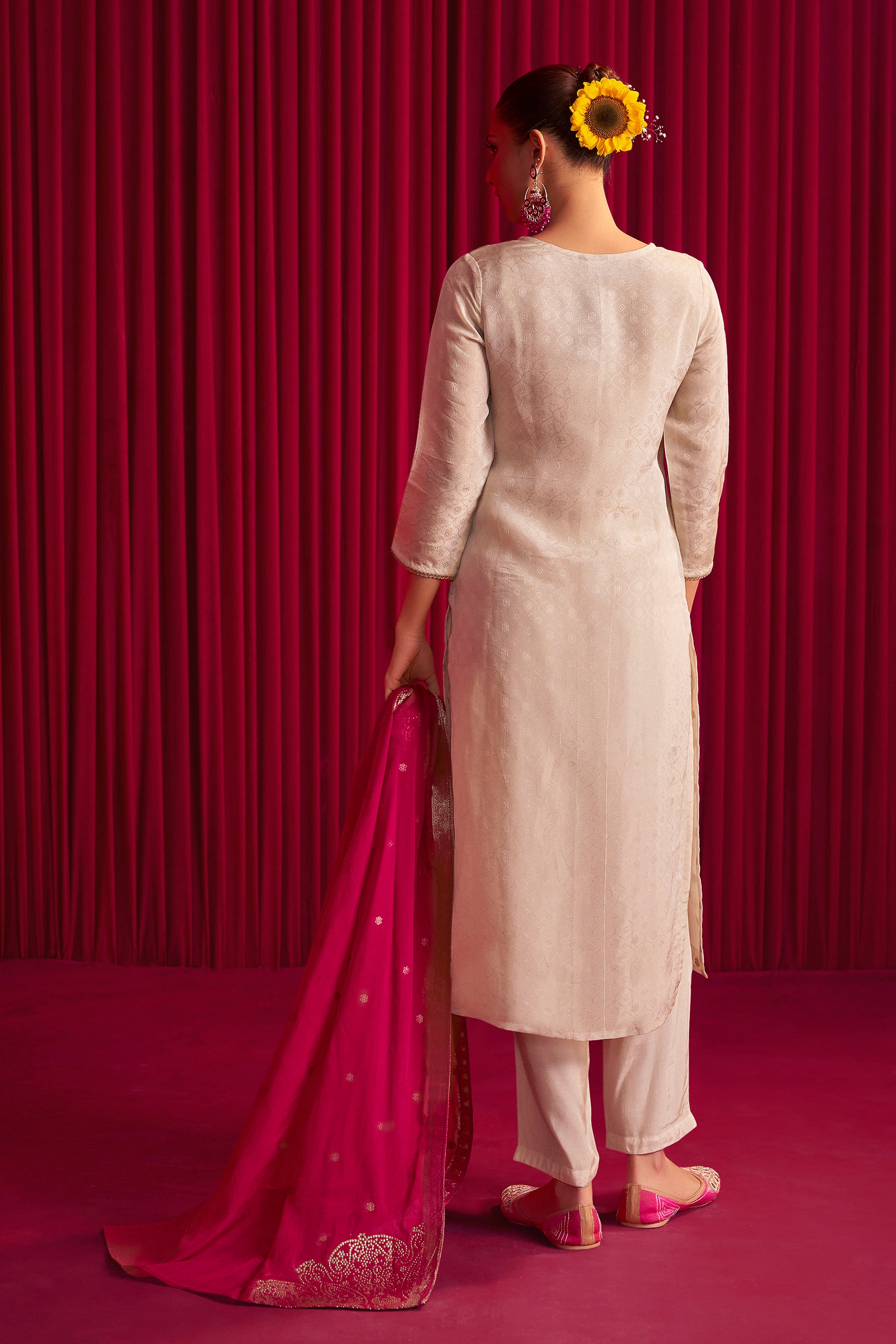 Embroidered Tissue Organza Set