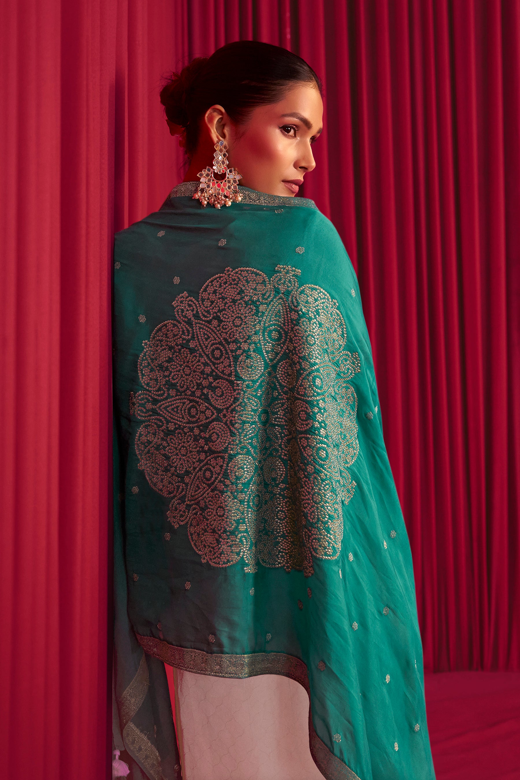 Handwork Tissue Organza Set