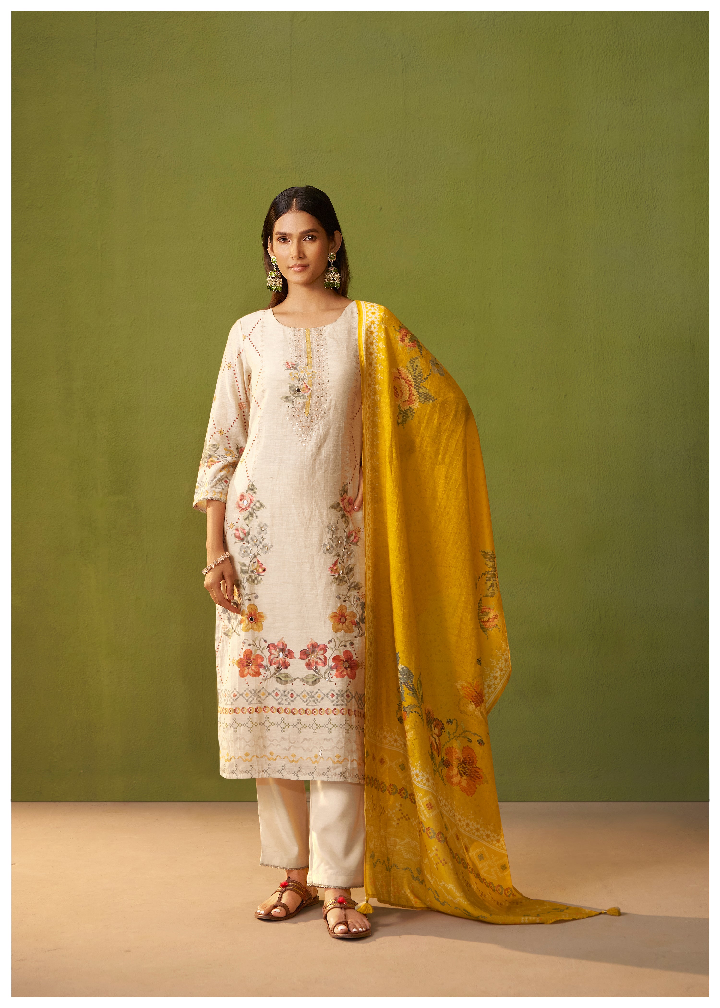 Shimmer Linen Digital Print Set