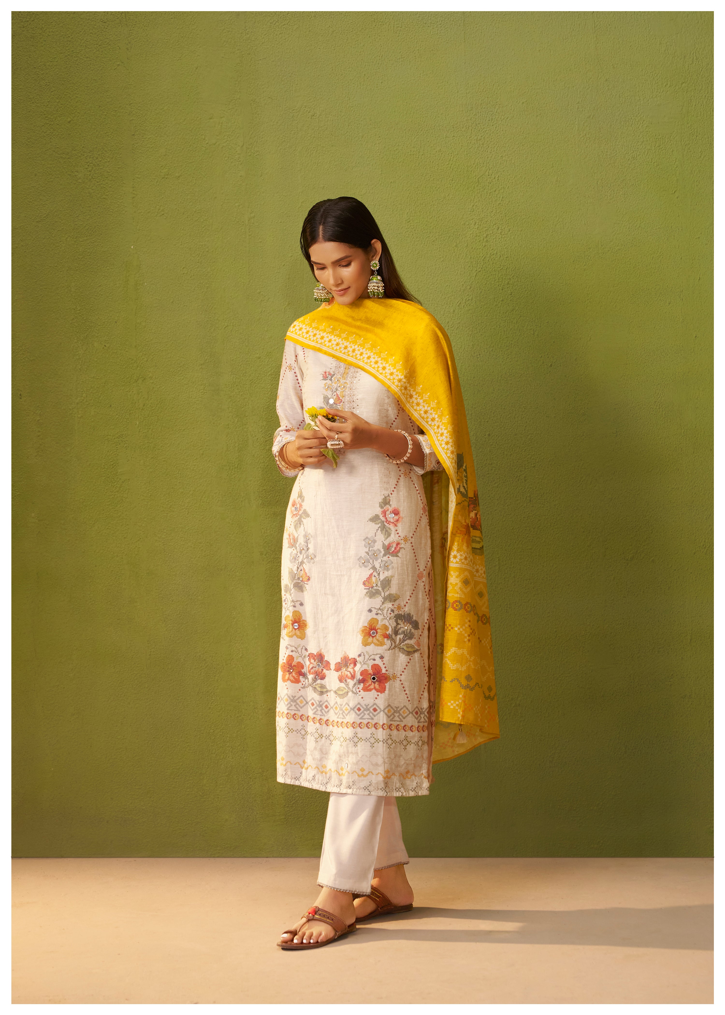 Shimmer Linen Digital Print Set