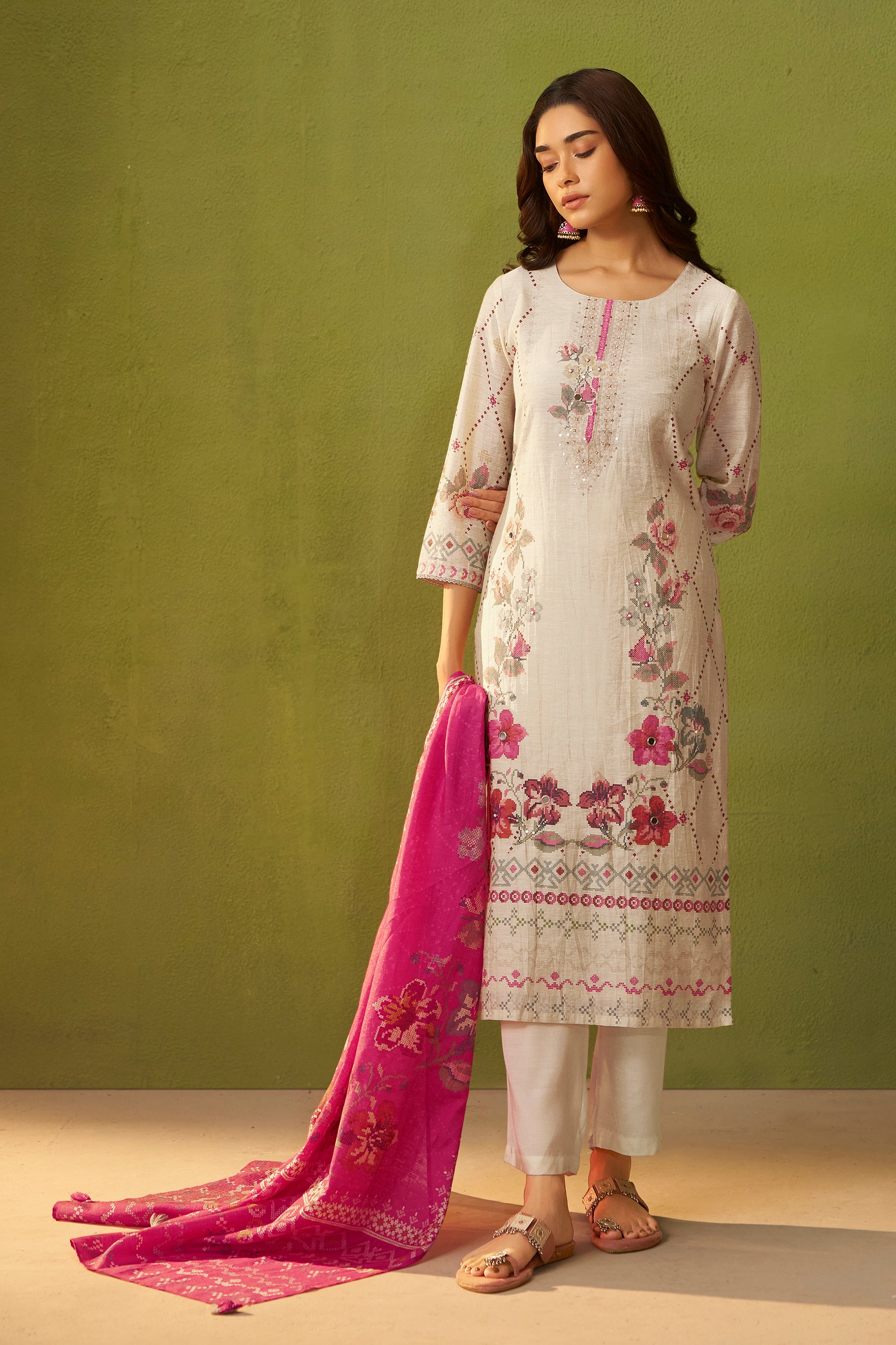 Linen Digital Print Set