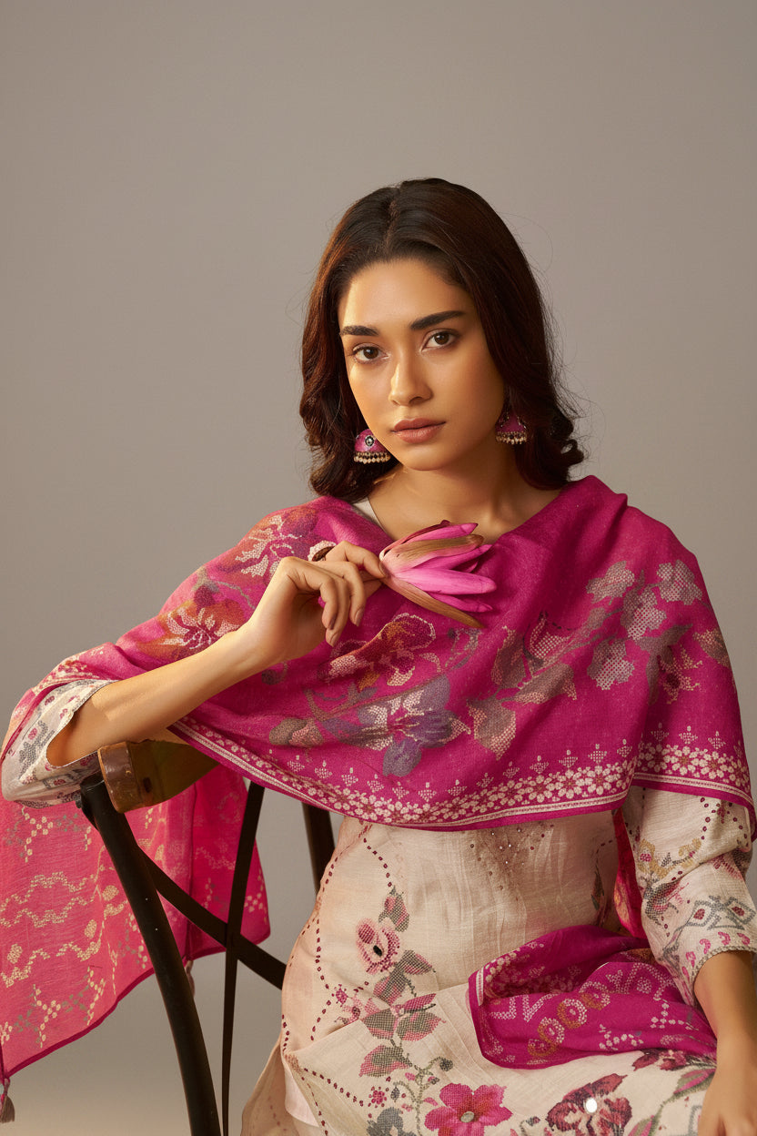 Linen Digital Print Set