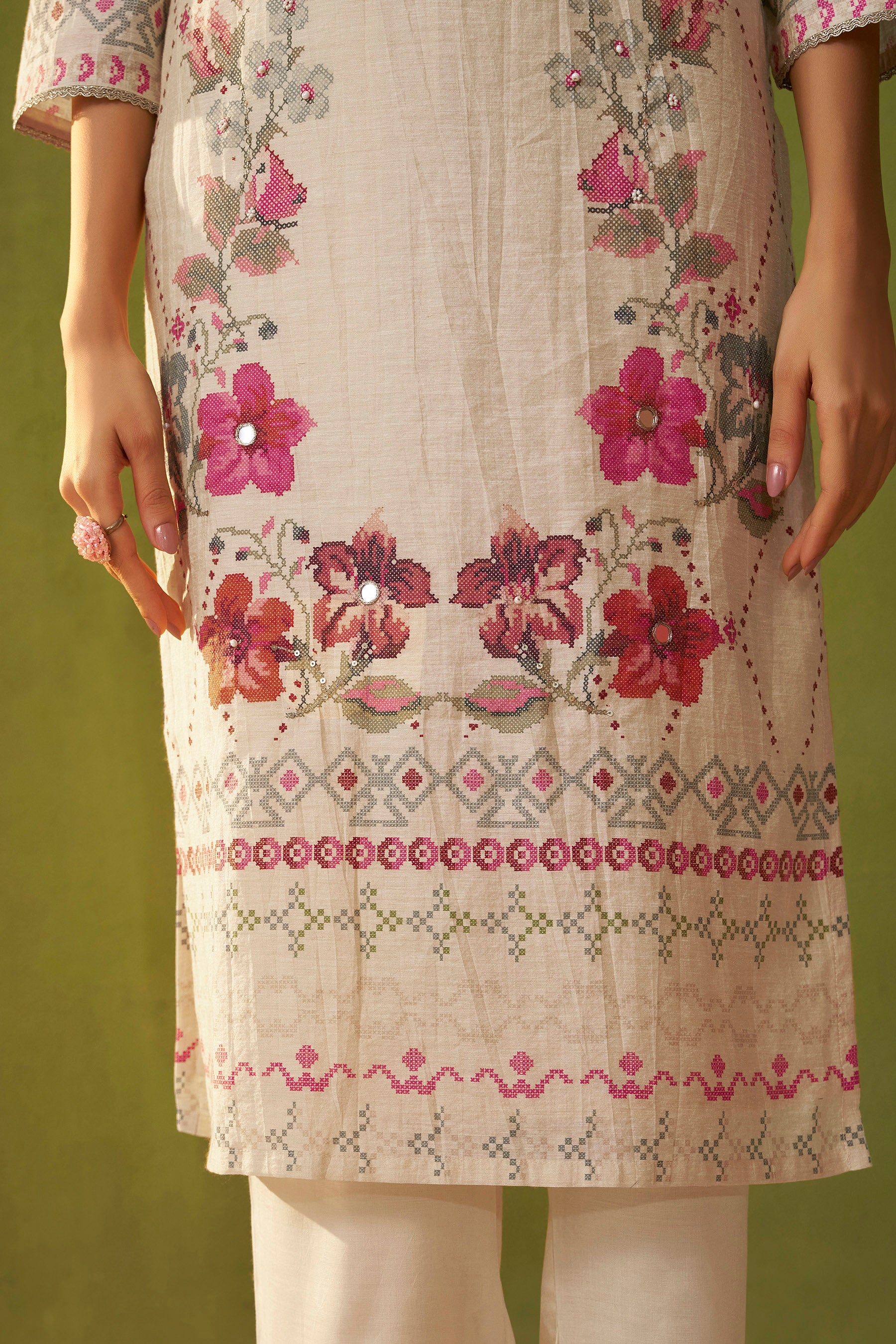 Linen Digital Print Set