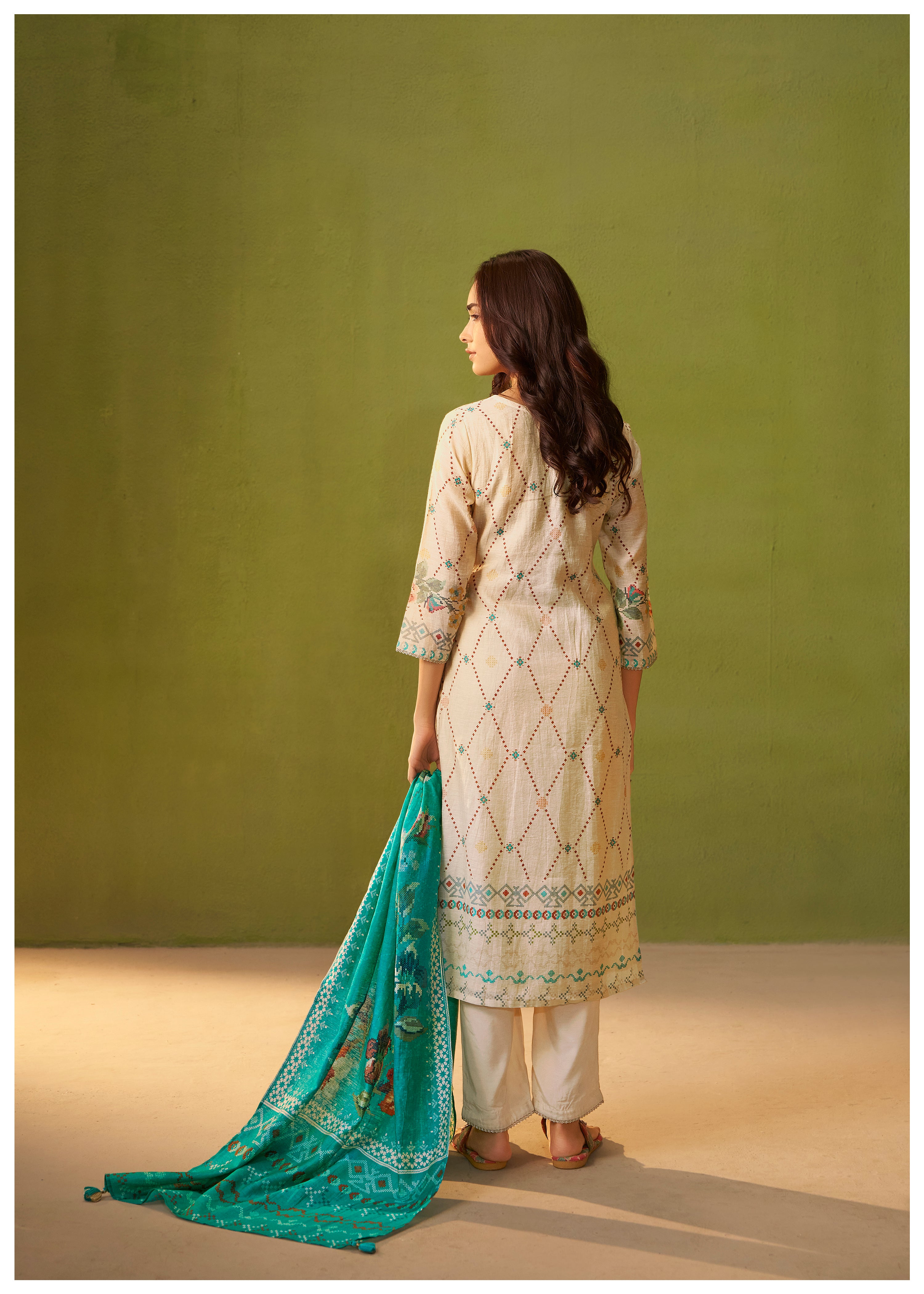 Shimmer Linen Digital Print Set