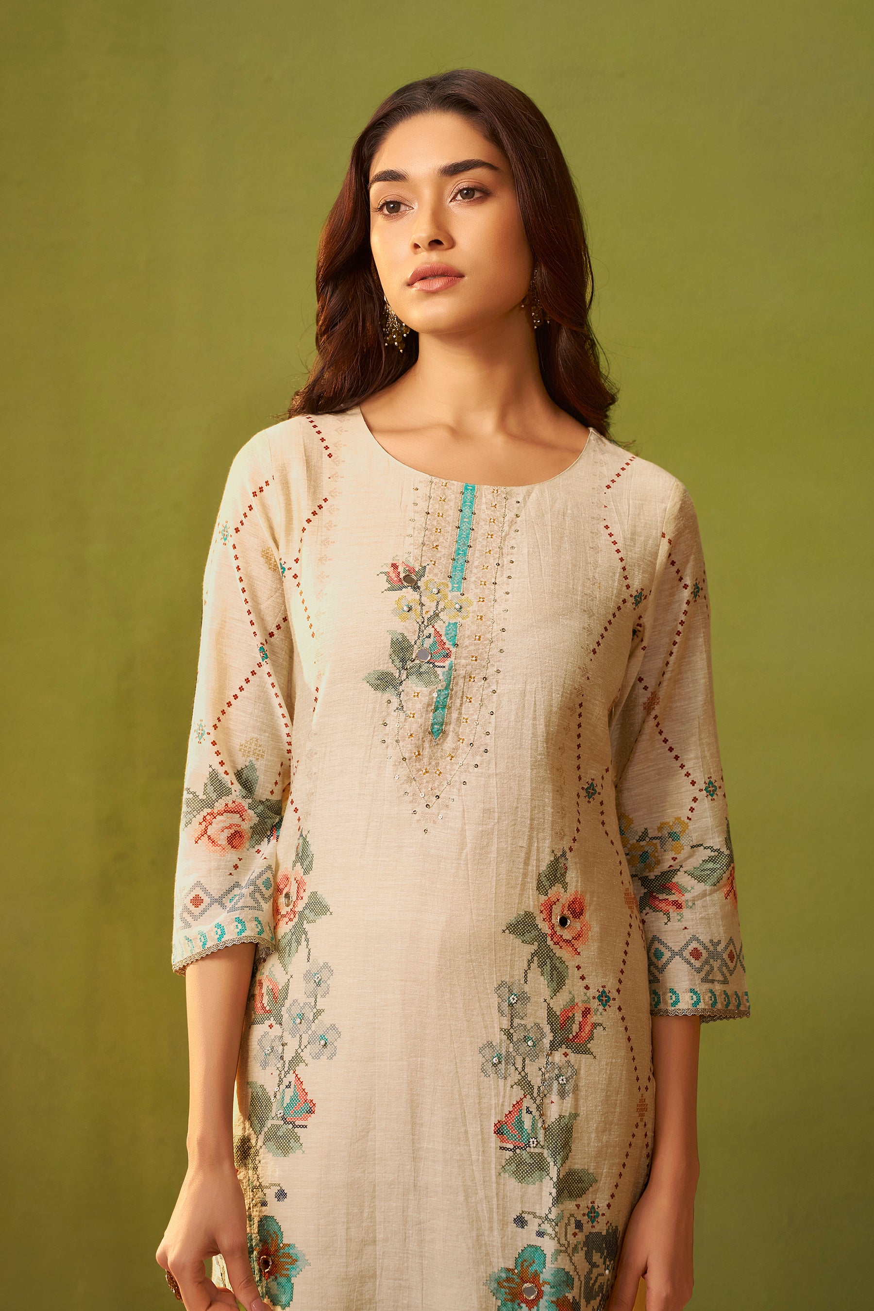 Shimmer Linen Digital Print Set