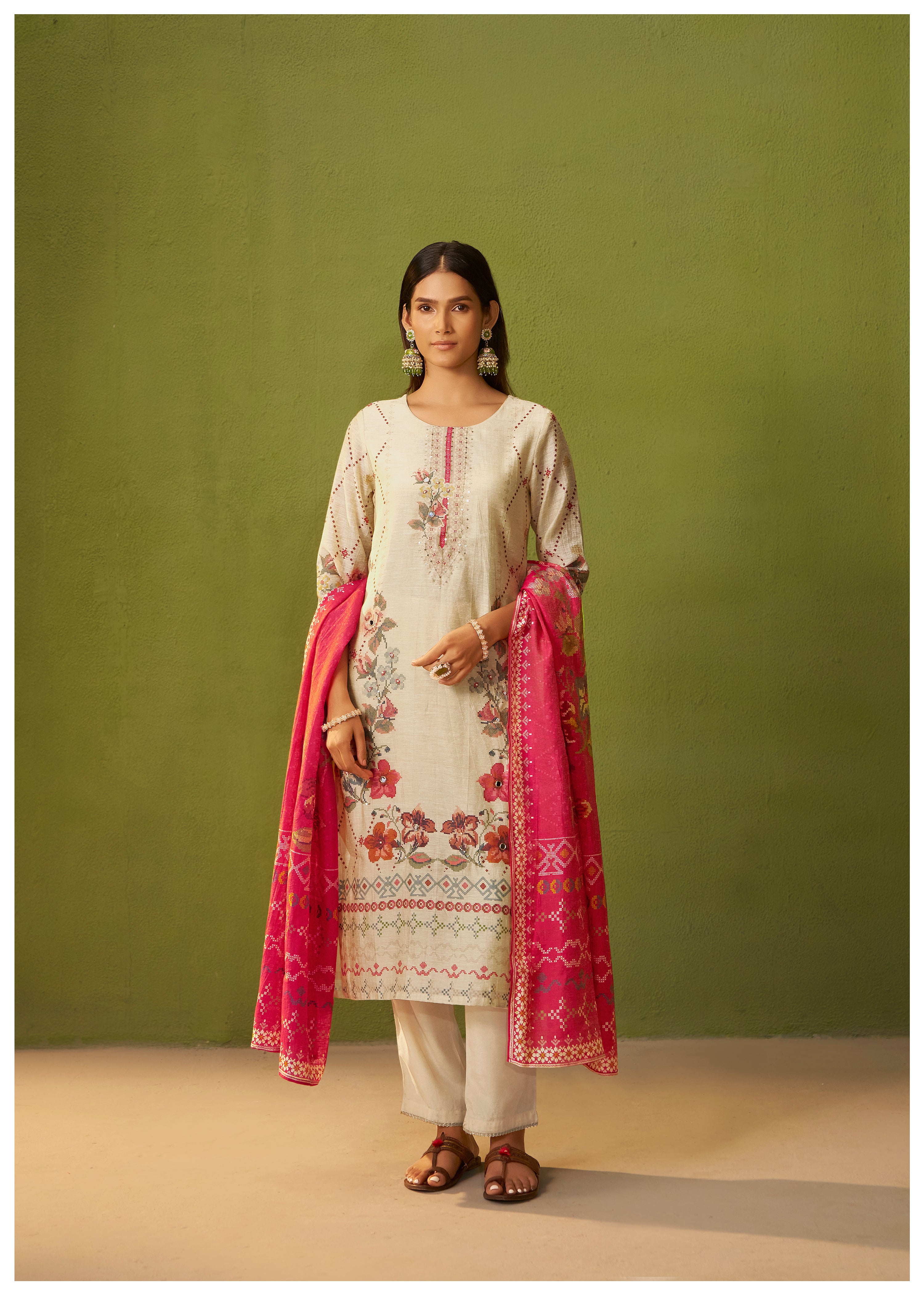 Shimmer Linen Digital Print Set