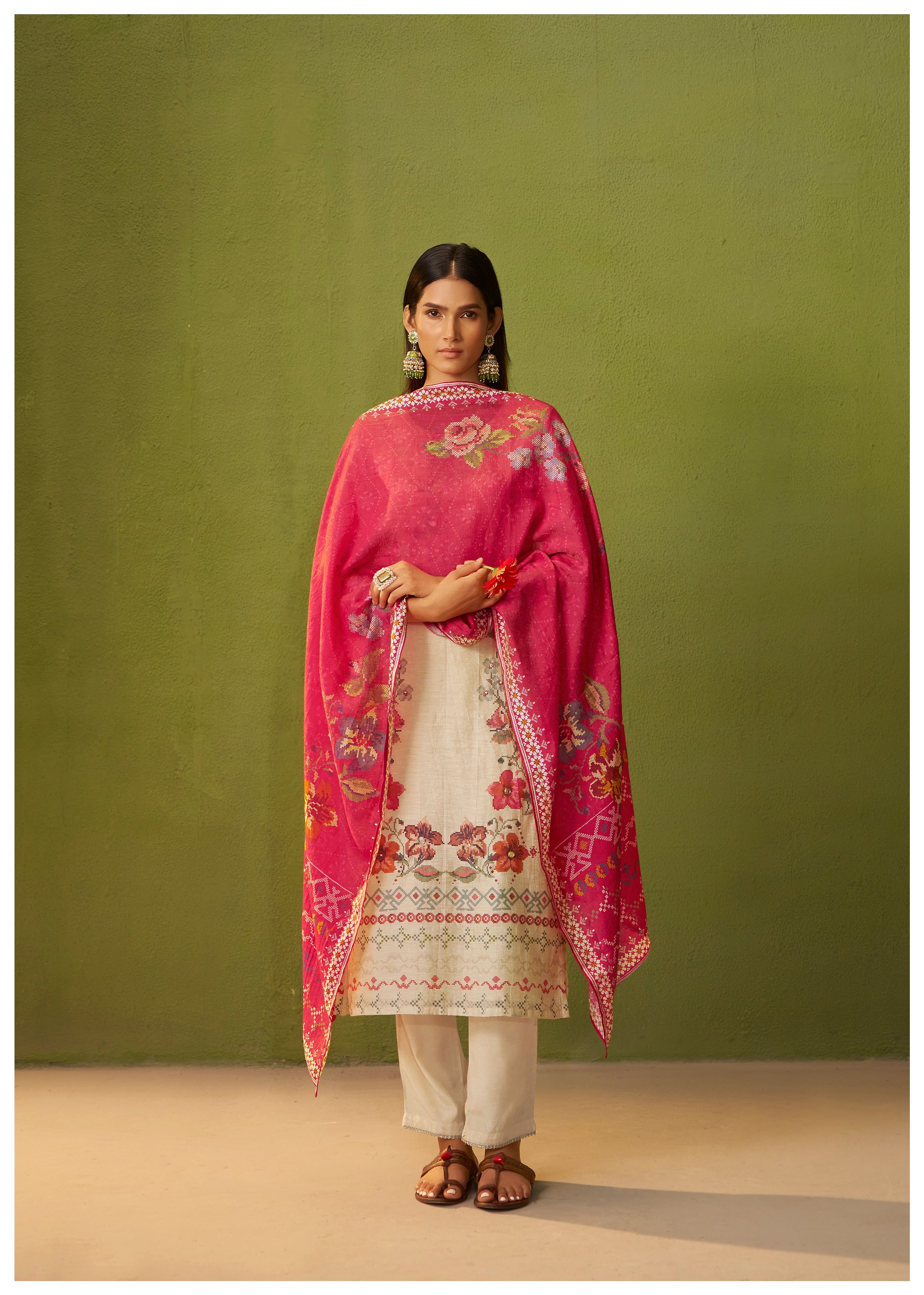 Shimmer Linen Digital Print Set
