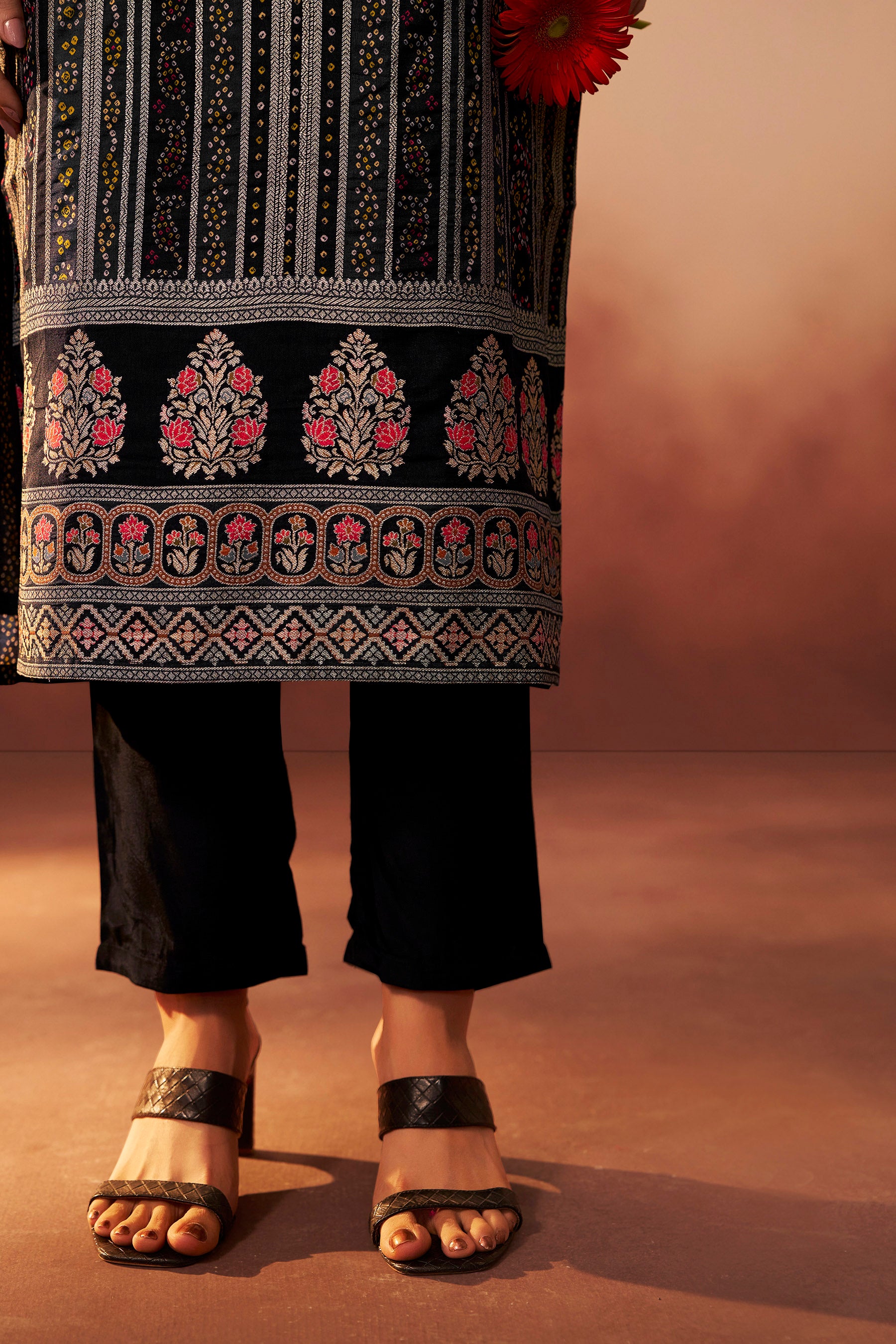 Position Print Russian Silk Kurta Set