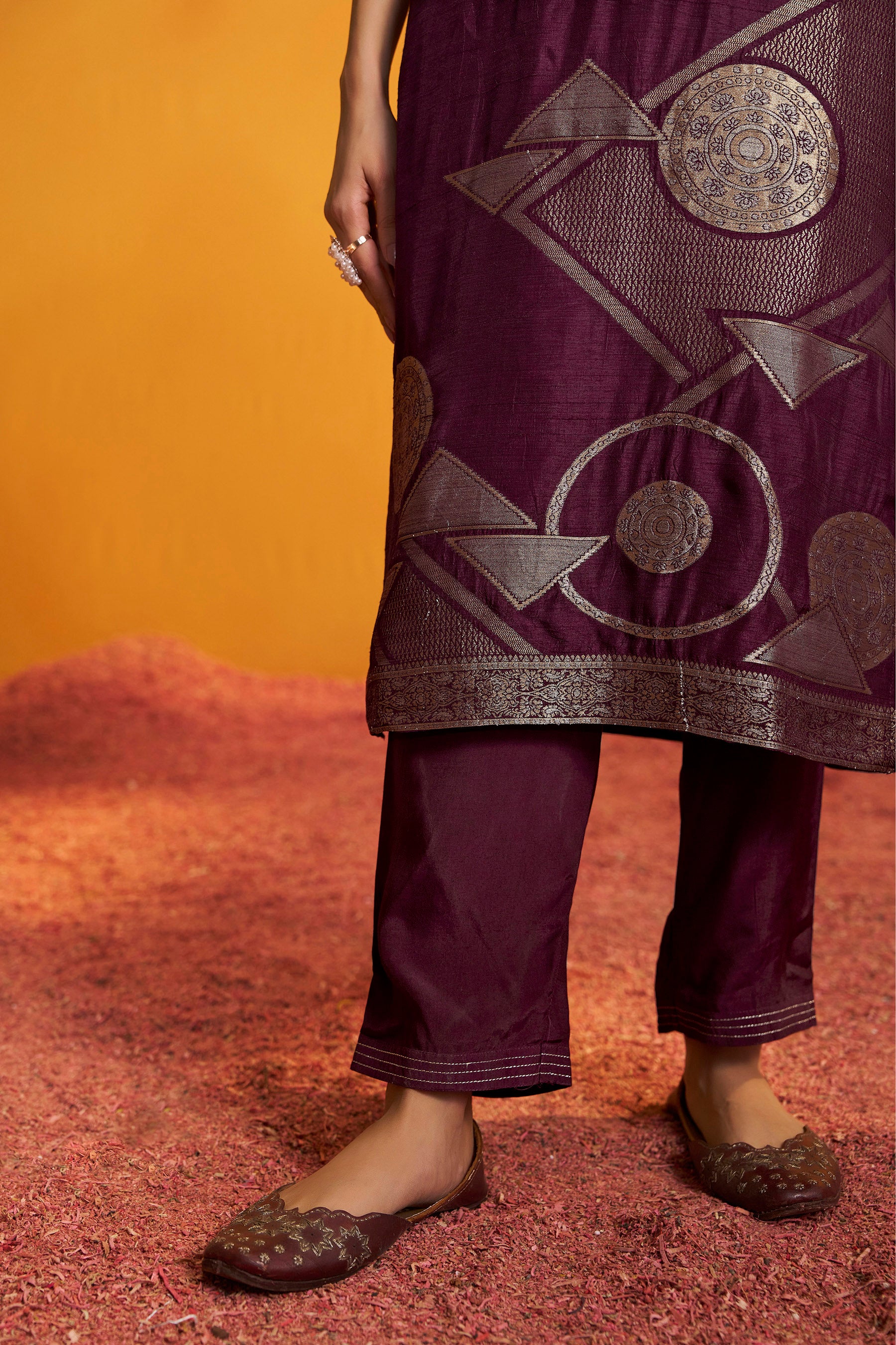 Russian Jacquard Set (Banglori Silk)