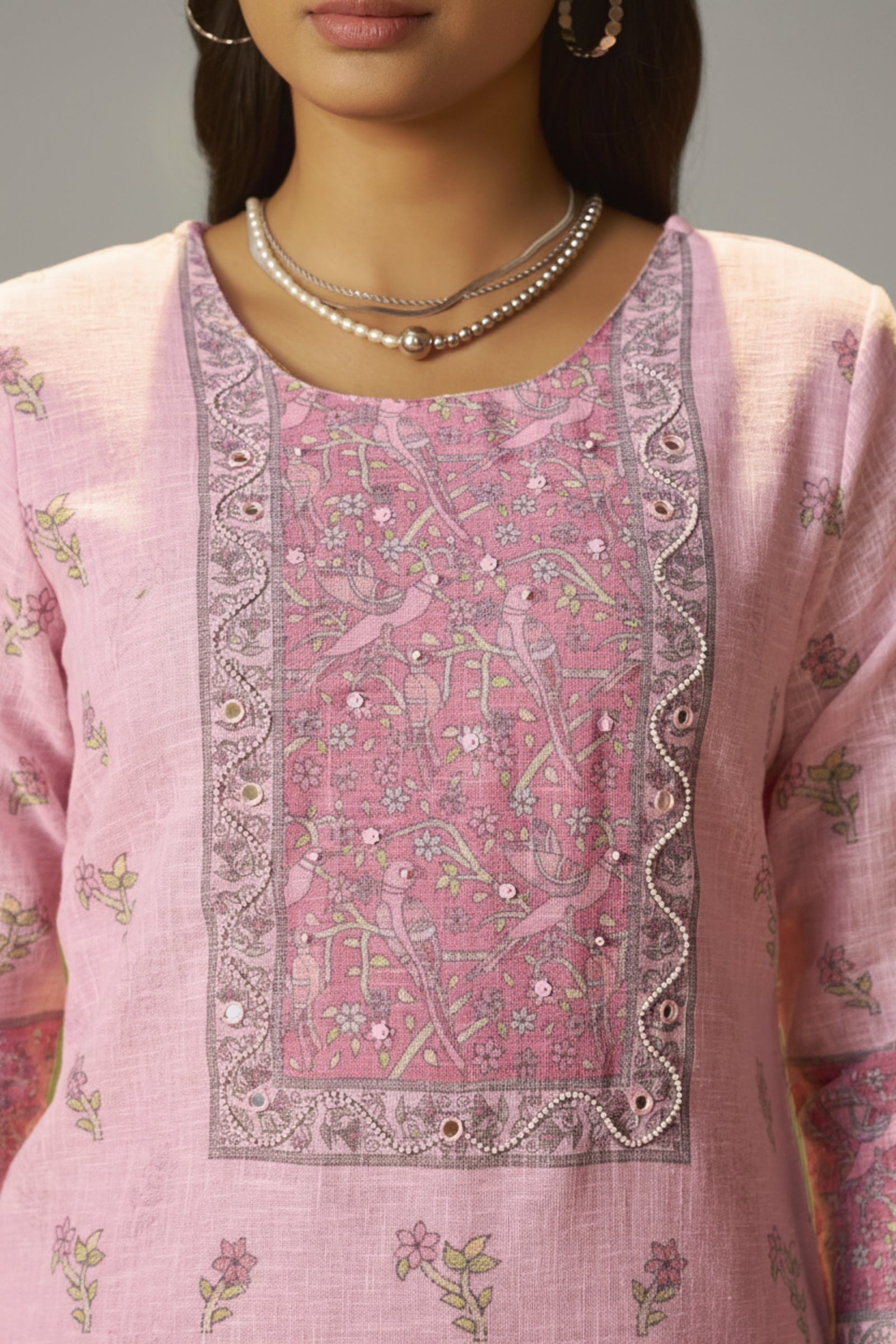 Blush Bloom Linen Cotton Digital Set