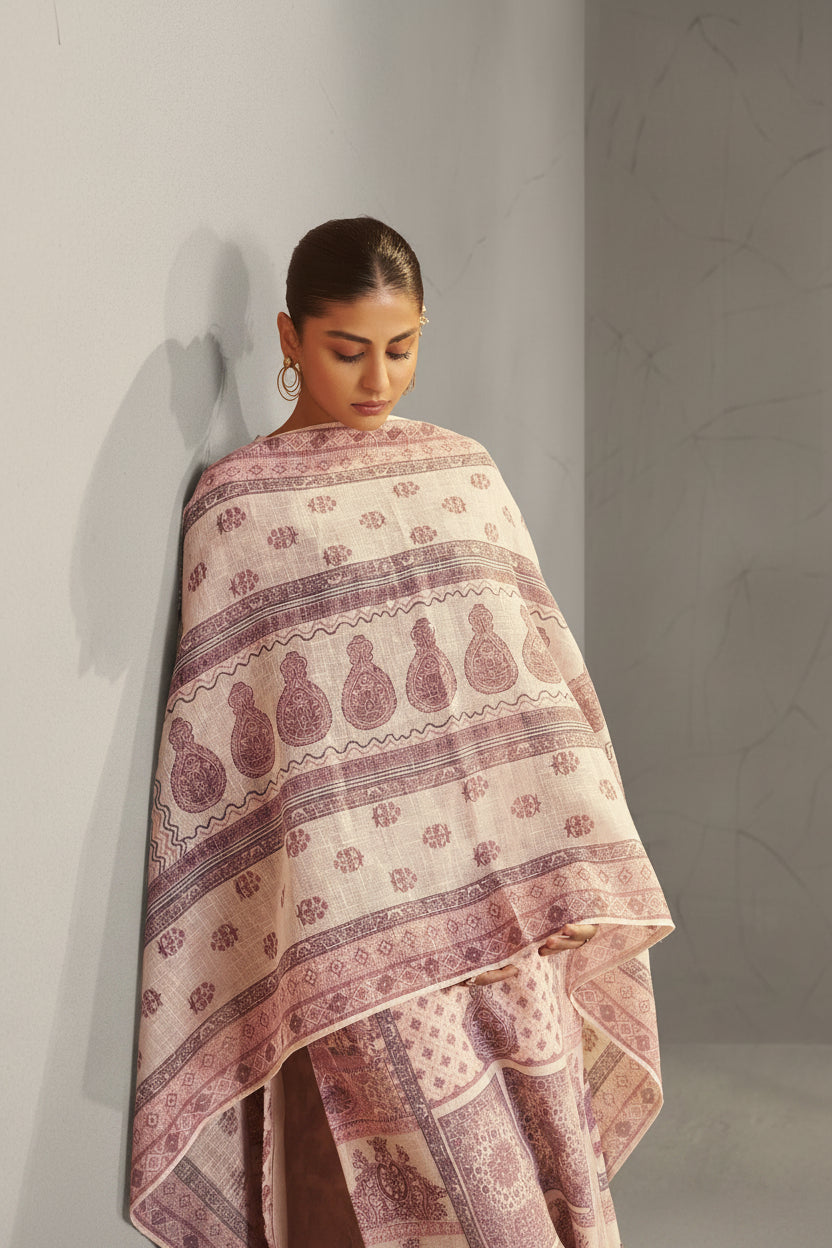 Pearl Mist Linen Cotton Digital Set