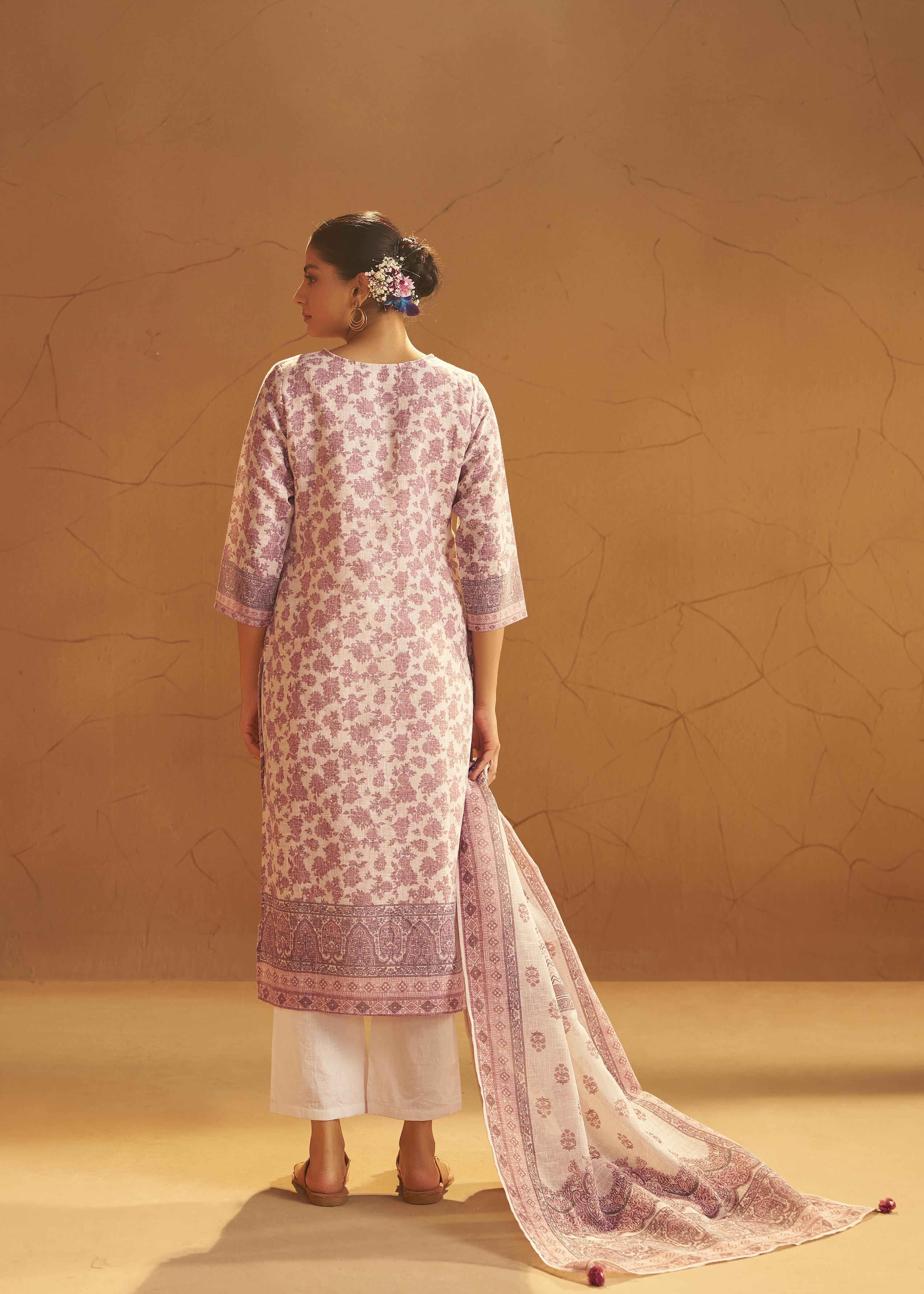 Pearl Mist Linen Cotton Digital Set