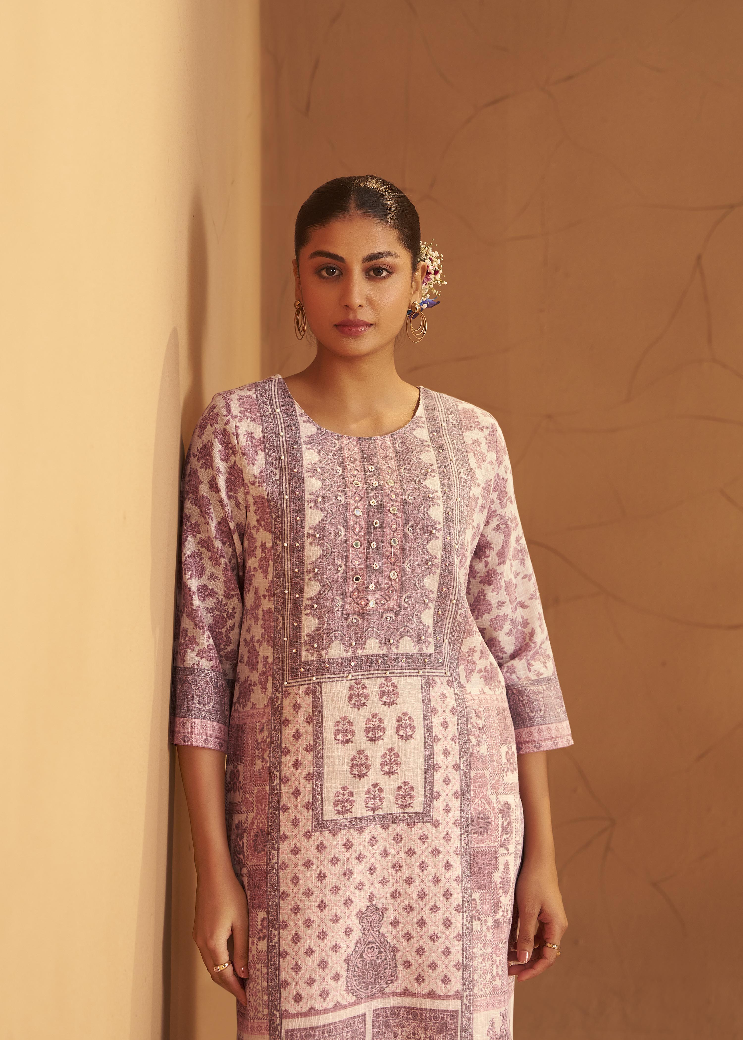 Pearl Mist Linen Cotton Digital Set