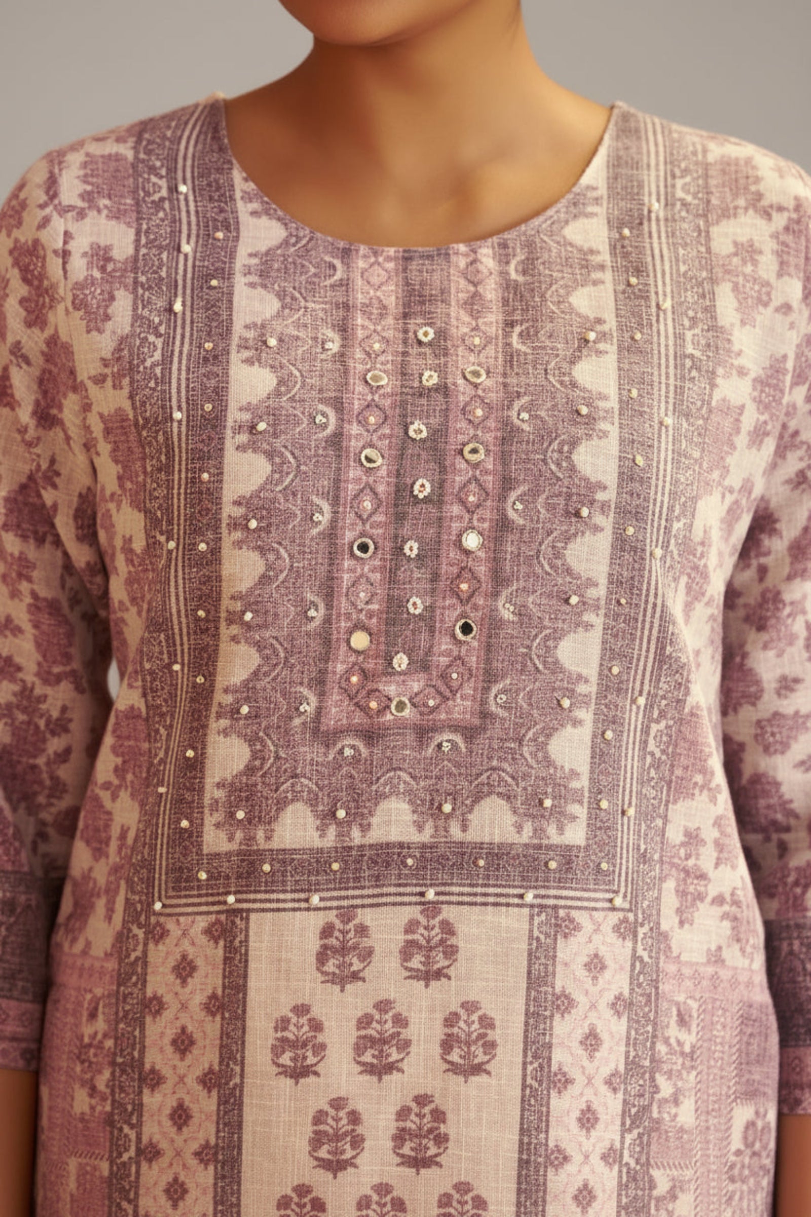 Pearl Mist Linen Cotton Digital Set