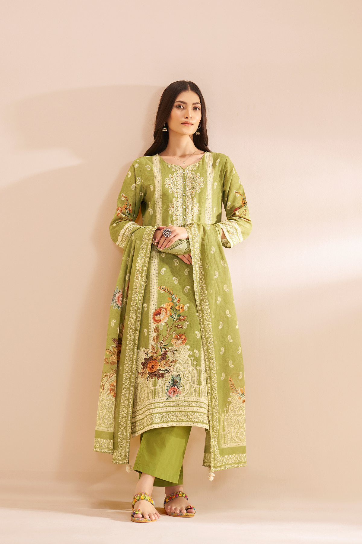 DIGITAL PRINT PURE COTTON LINEN SET