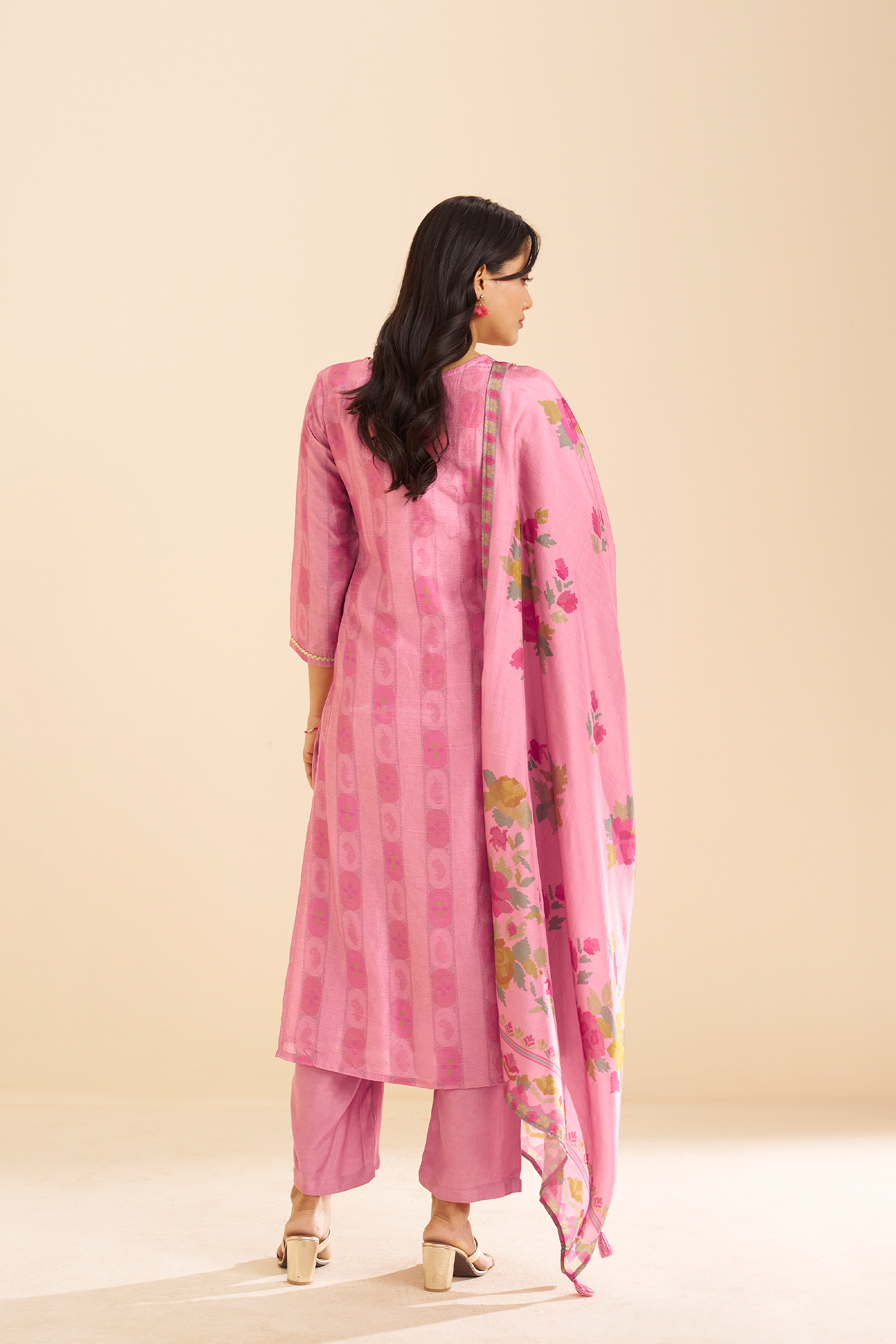 Rose Reverie Printed Kurta Set