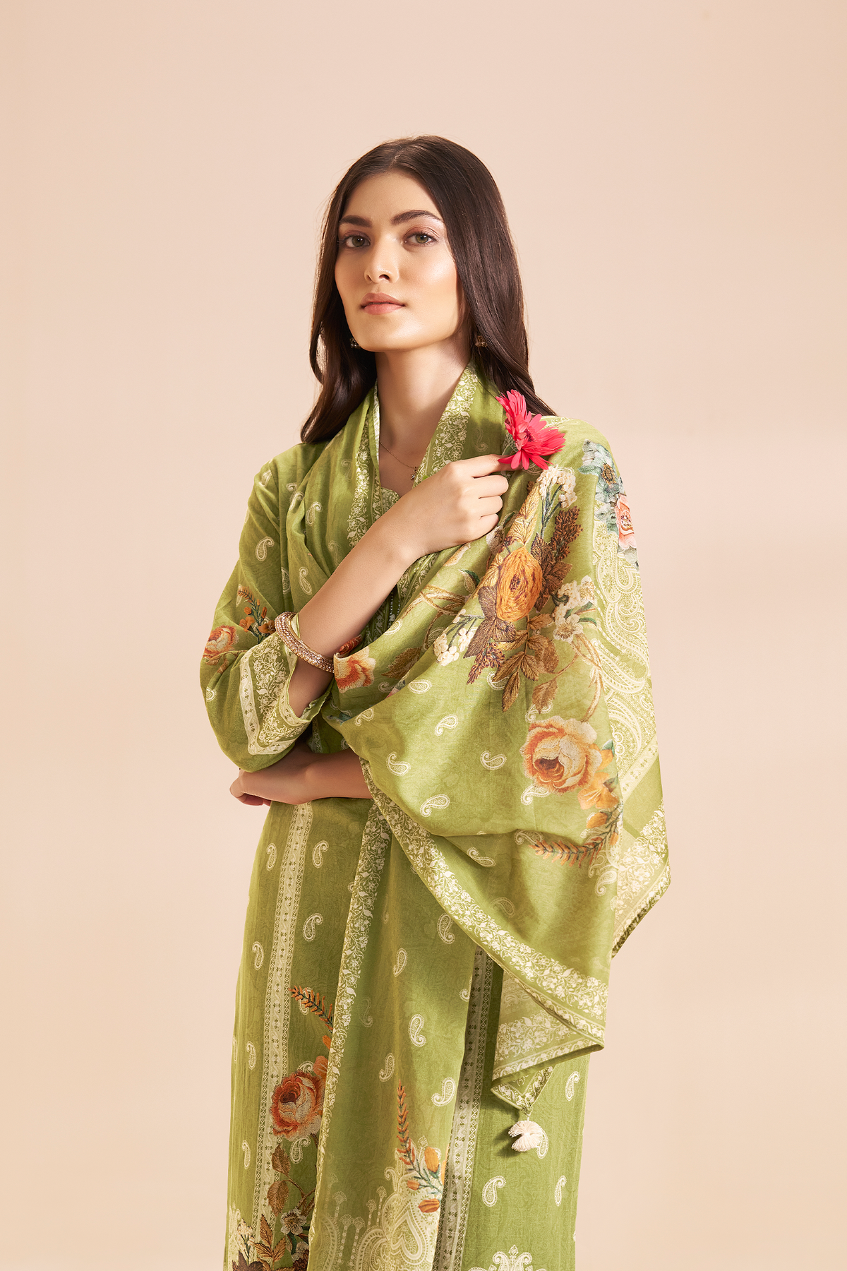 DIGITAL PRINT PURE COTTON LINEN SET