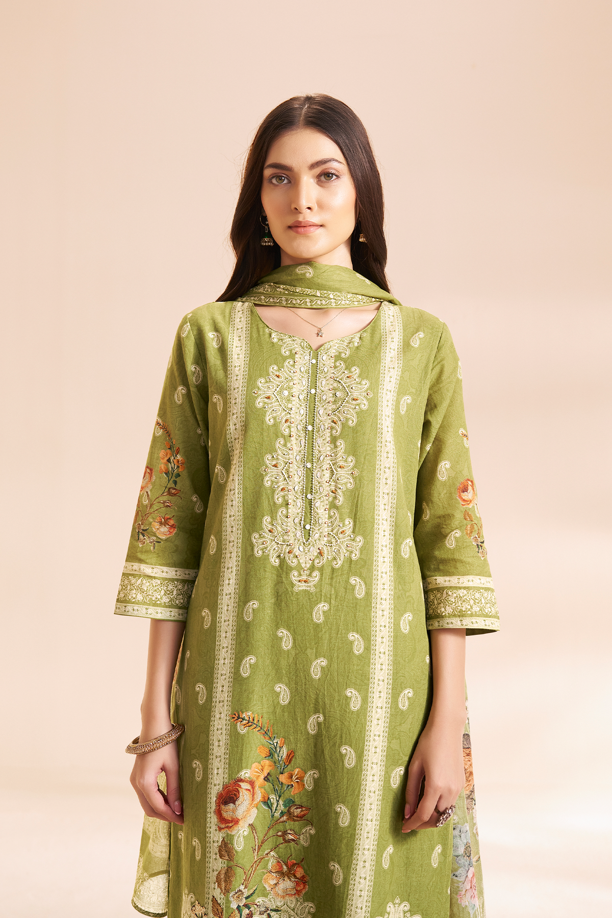 DIGITAL PRINT PURE COTTON LINEN SET