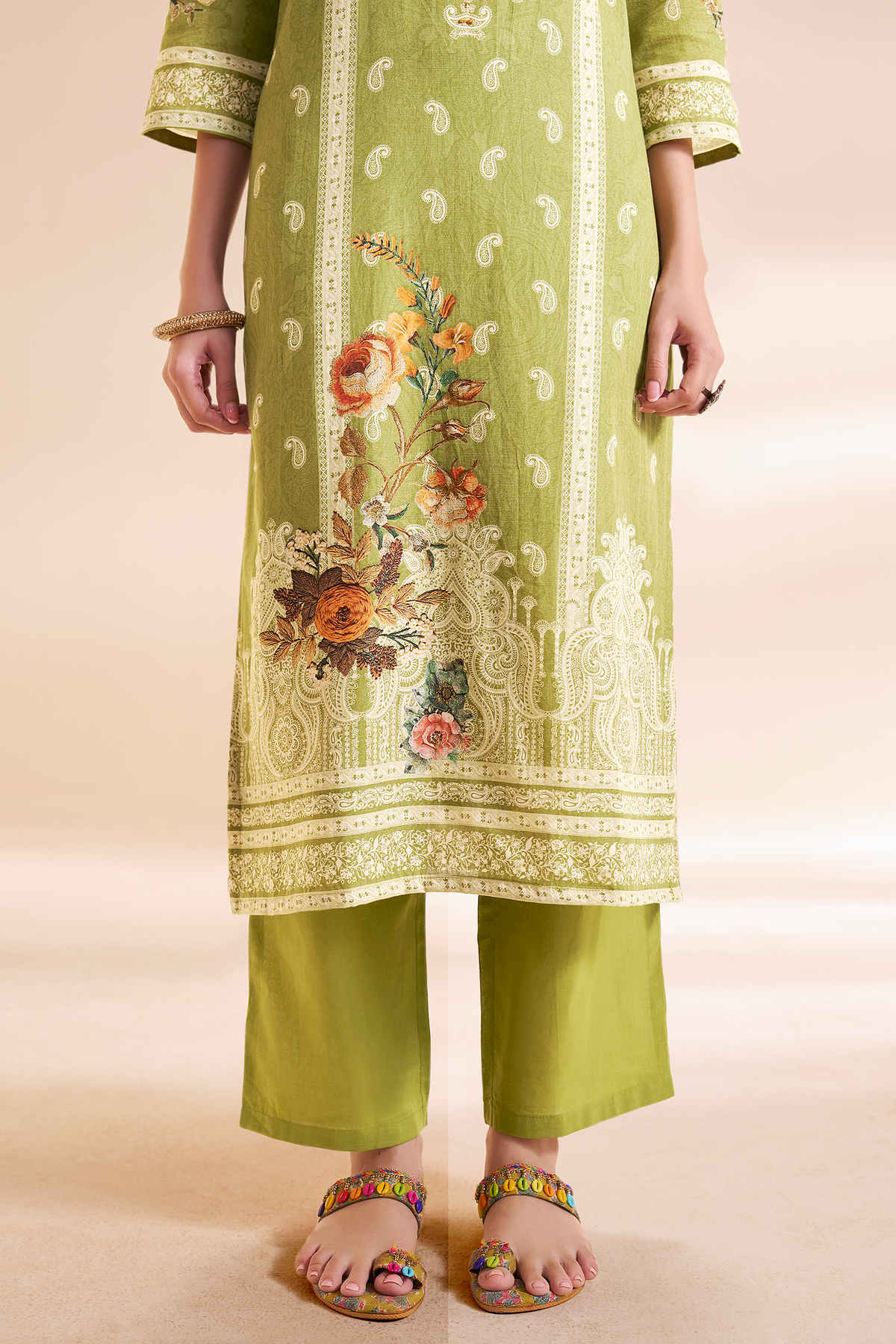 DIGITAL PRINT PURE COTTON LINEN SET