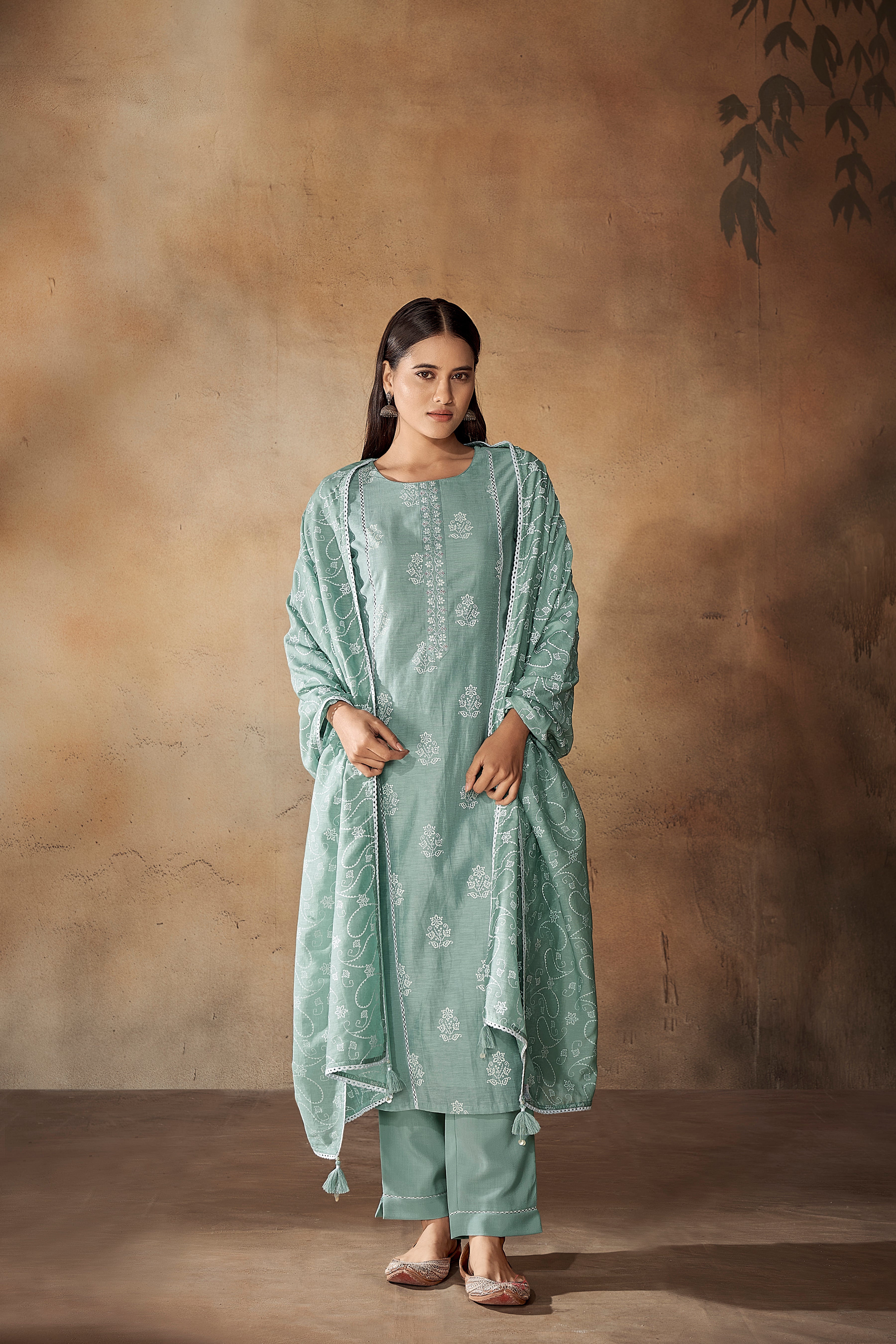 Blue Tawny Sky Cotton Kurta Set