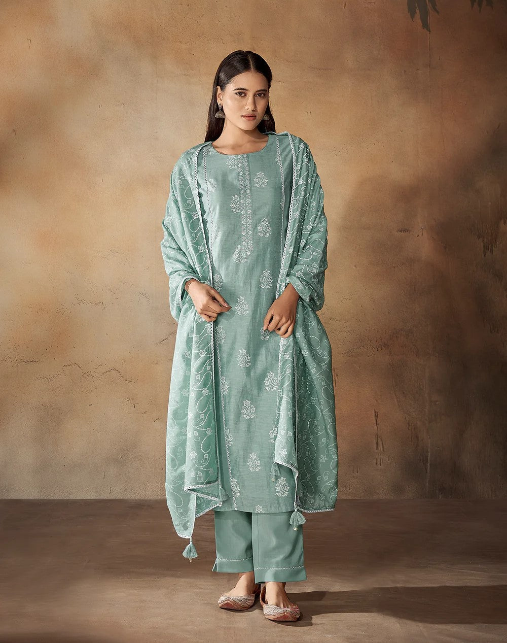 Blue Tawny Sky Cotton Kurta Set