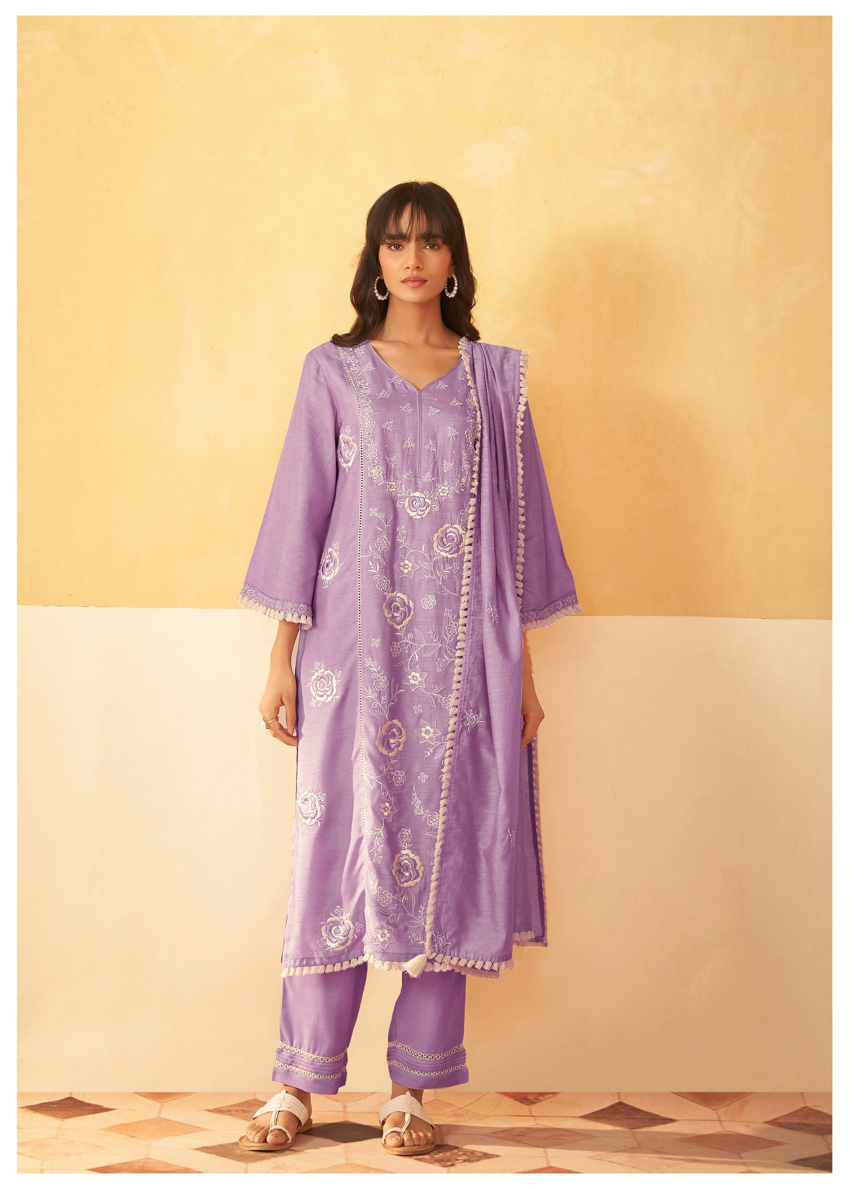 Lavender Luxe Dola Silk Set-fourbuttons-in