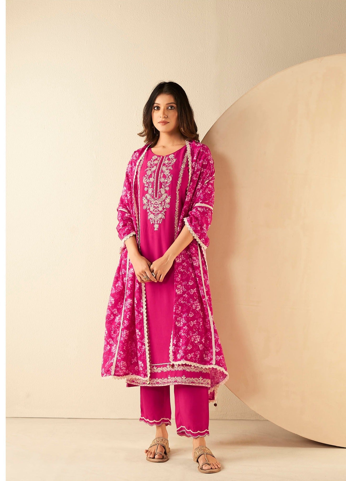 Regal Rani Silk Embroidery Kurta Set