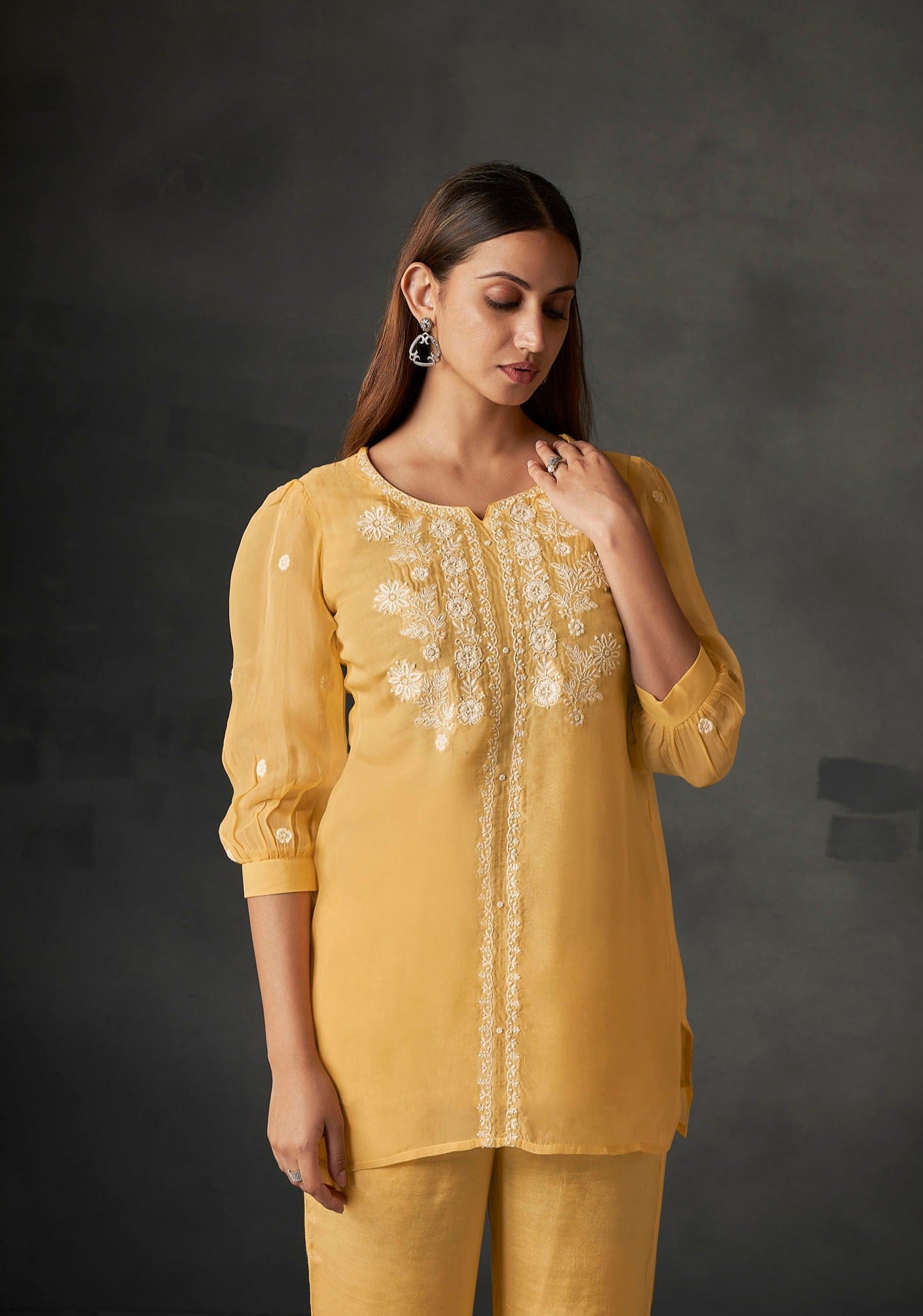 Sunshine Chic Organza Co-ords-fourbuttons-in